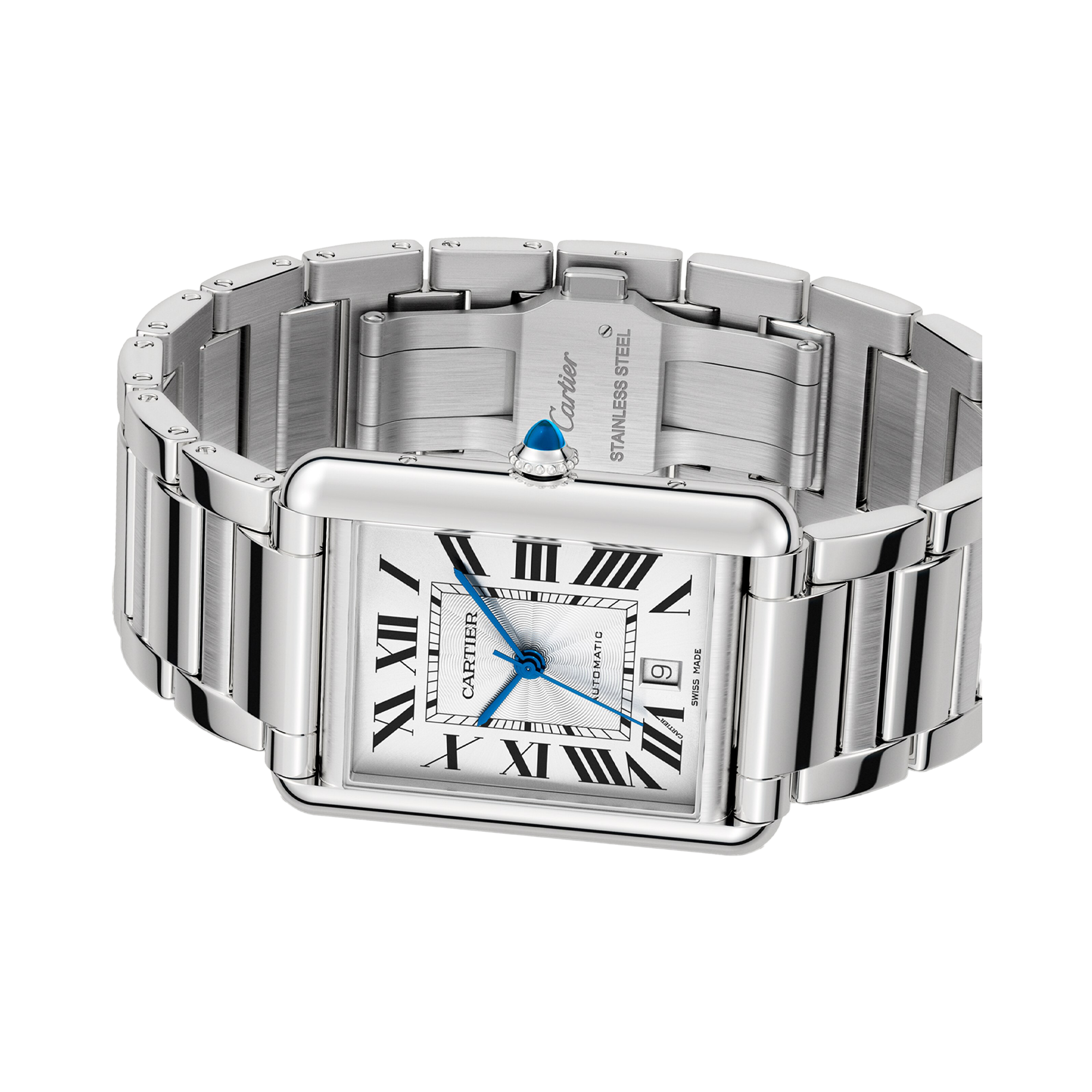 Cartier Tank Must 41mm, Silver Dial, Roman Numerals_2