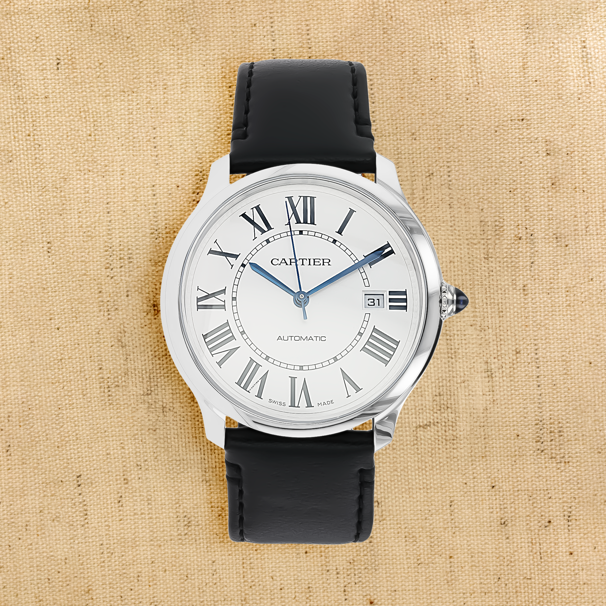 Cartier Ronde Must 40mm, Silver Dial, Roman Numerals_1