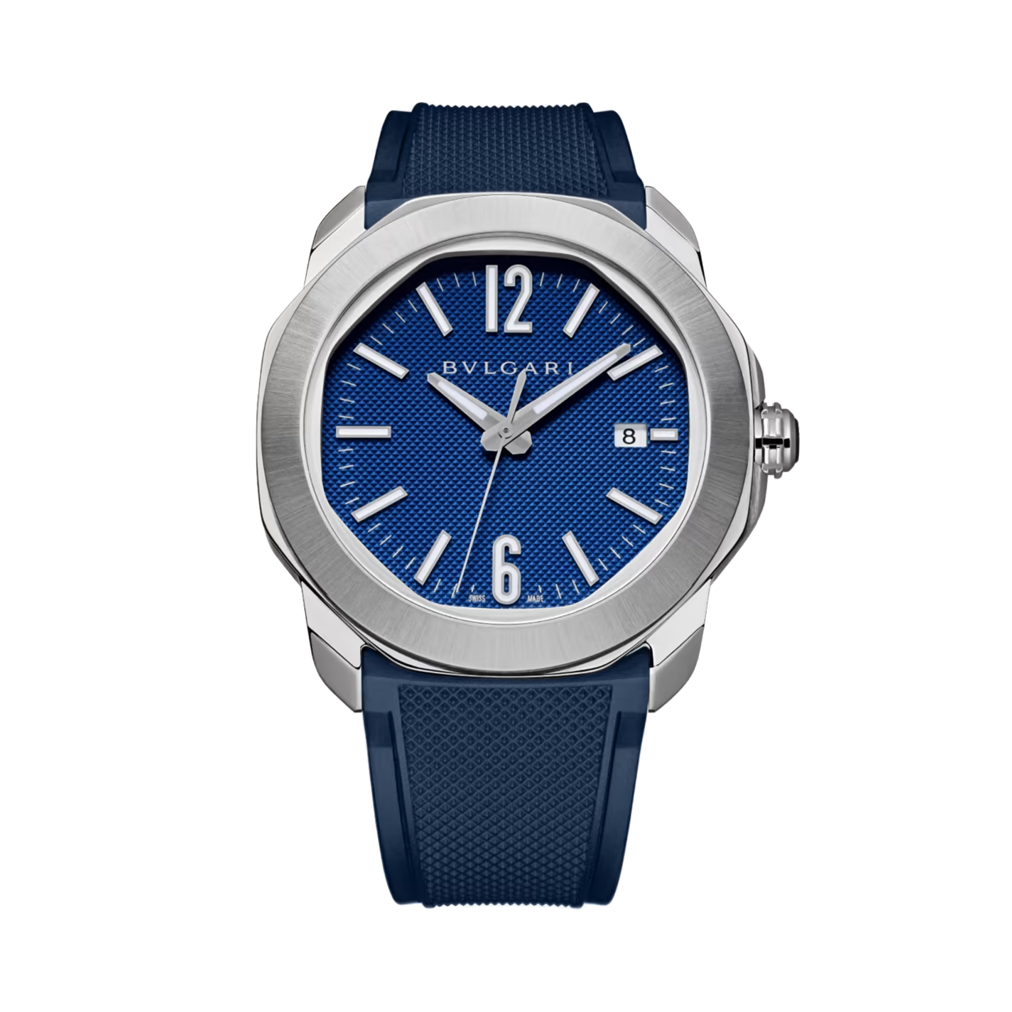 Octo Roma 41mm, Blue Dial, Arabic/Baton Numerals_2