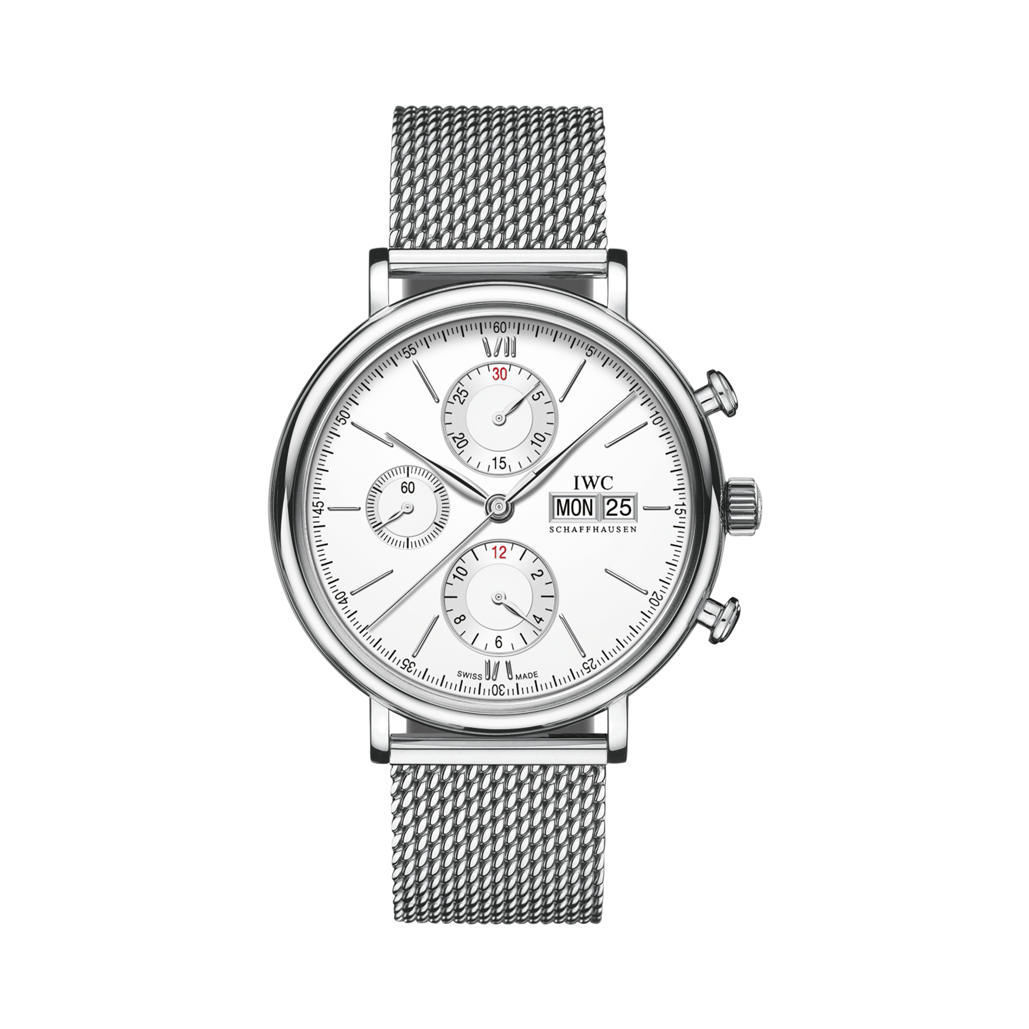 IWC Portofino Chronograph 42mm, Silver Dial, Baton Numerals_1