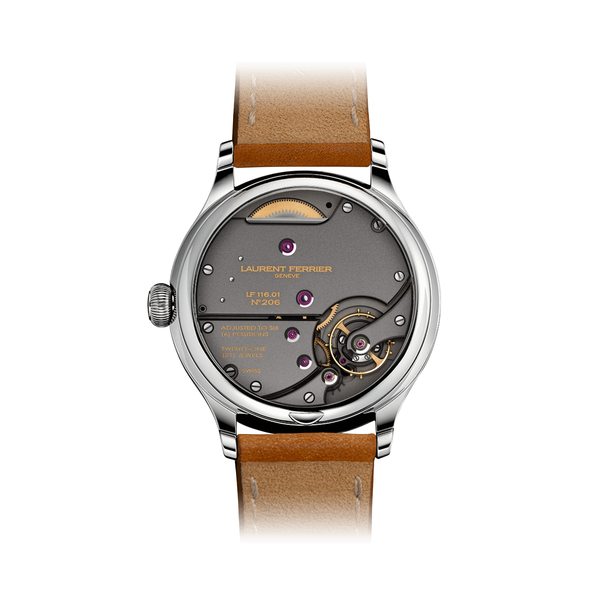 Laurent Ferrier Classic Origin White 40mm, Silvery-White Opaline Dial, Drop-shaped Indices_2