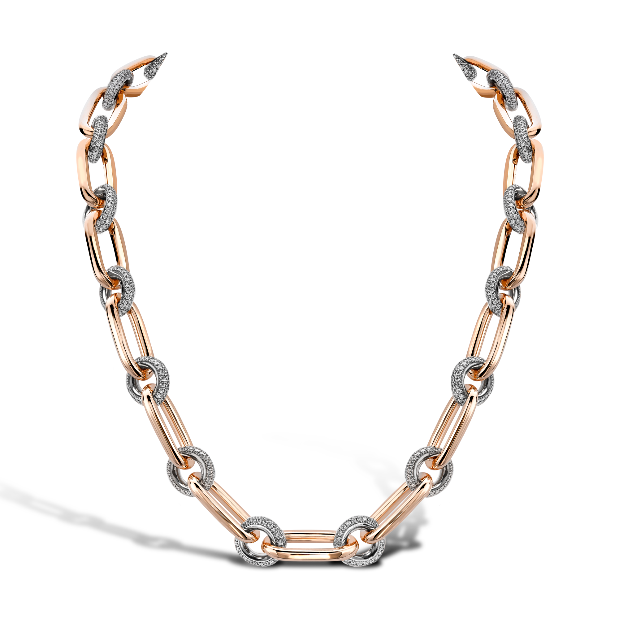 Havana Diamond Chain Necklace Brilliant Cut, Pave_1