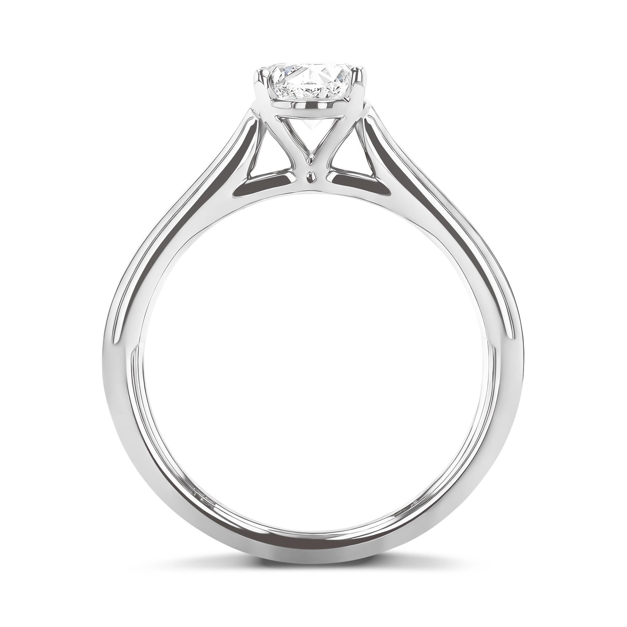 Gaia 1.01ct Diamond Solitaire Ring Oval Cut, Claw Set_3