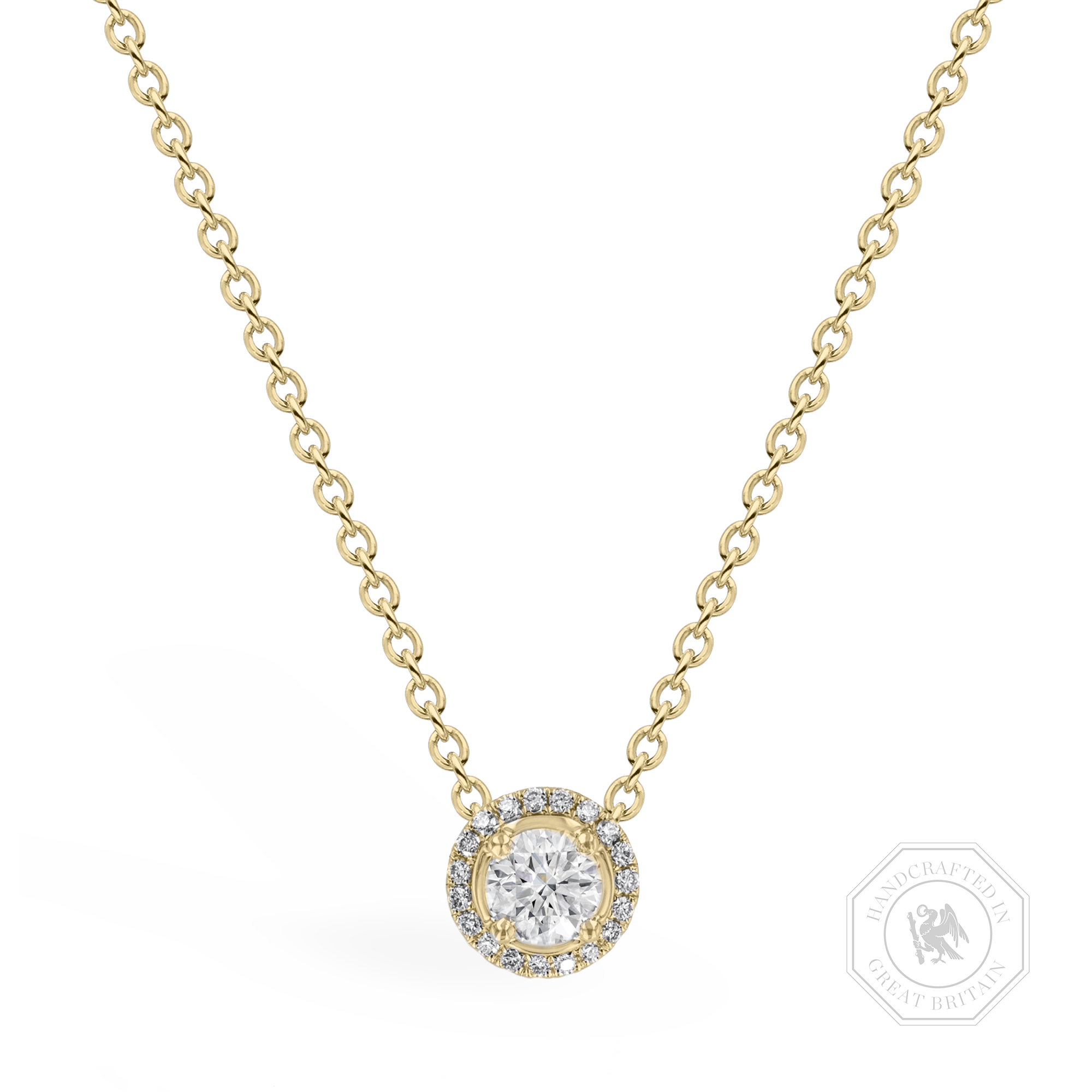 Celestial Brilliant Cut 0.50ct Diamond Cluster Pendant Brilliant cut, Claw set_1