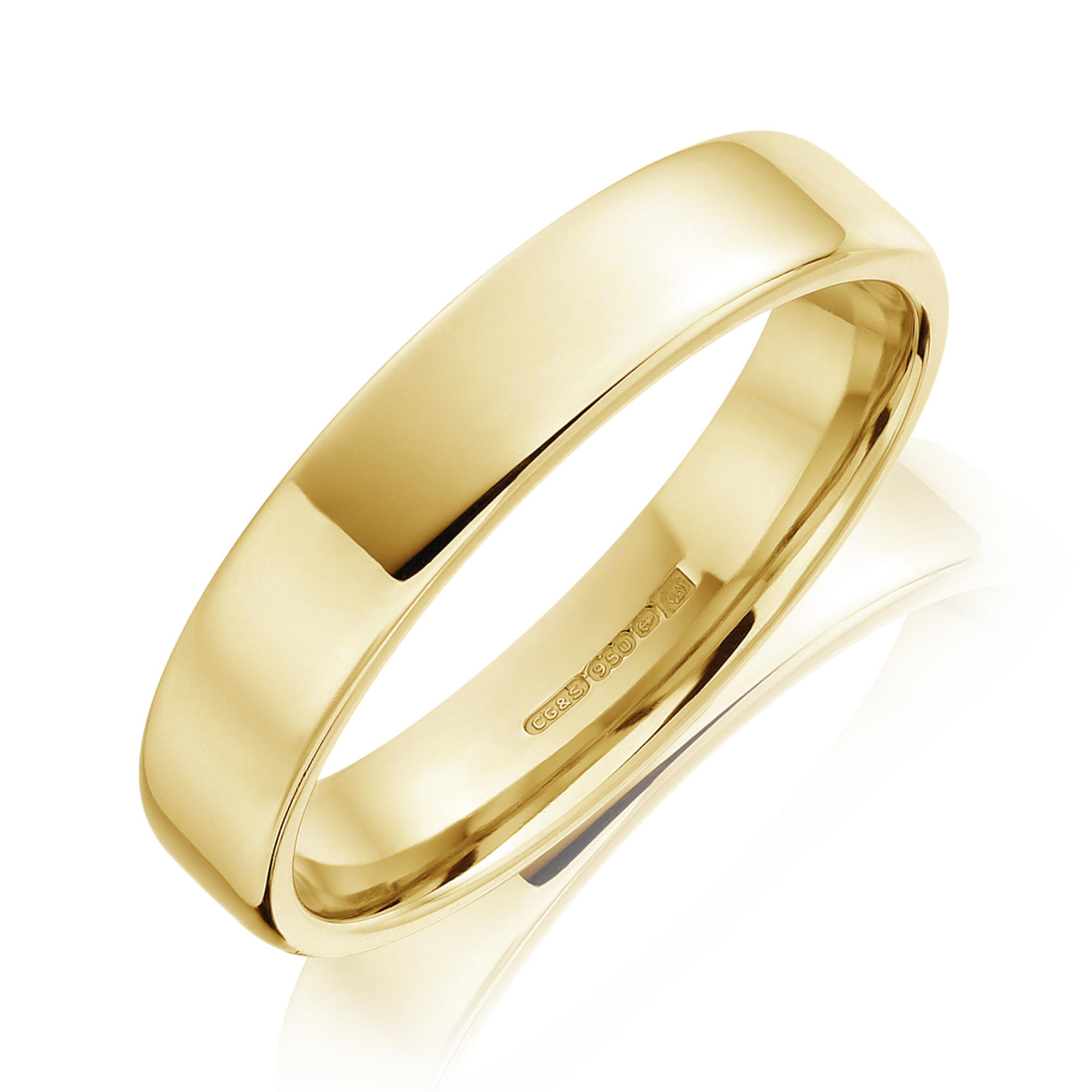 Buy Men's 5mm Yellow Gold Wedding Ring Band, Flat Men's Wedding Band,  Simple Wedding Band for Him, Modern Plain Band in 10K 14K 18K Solid Gold  Online in India - Etsy