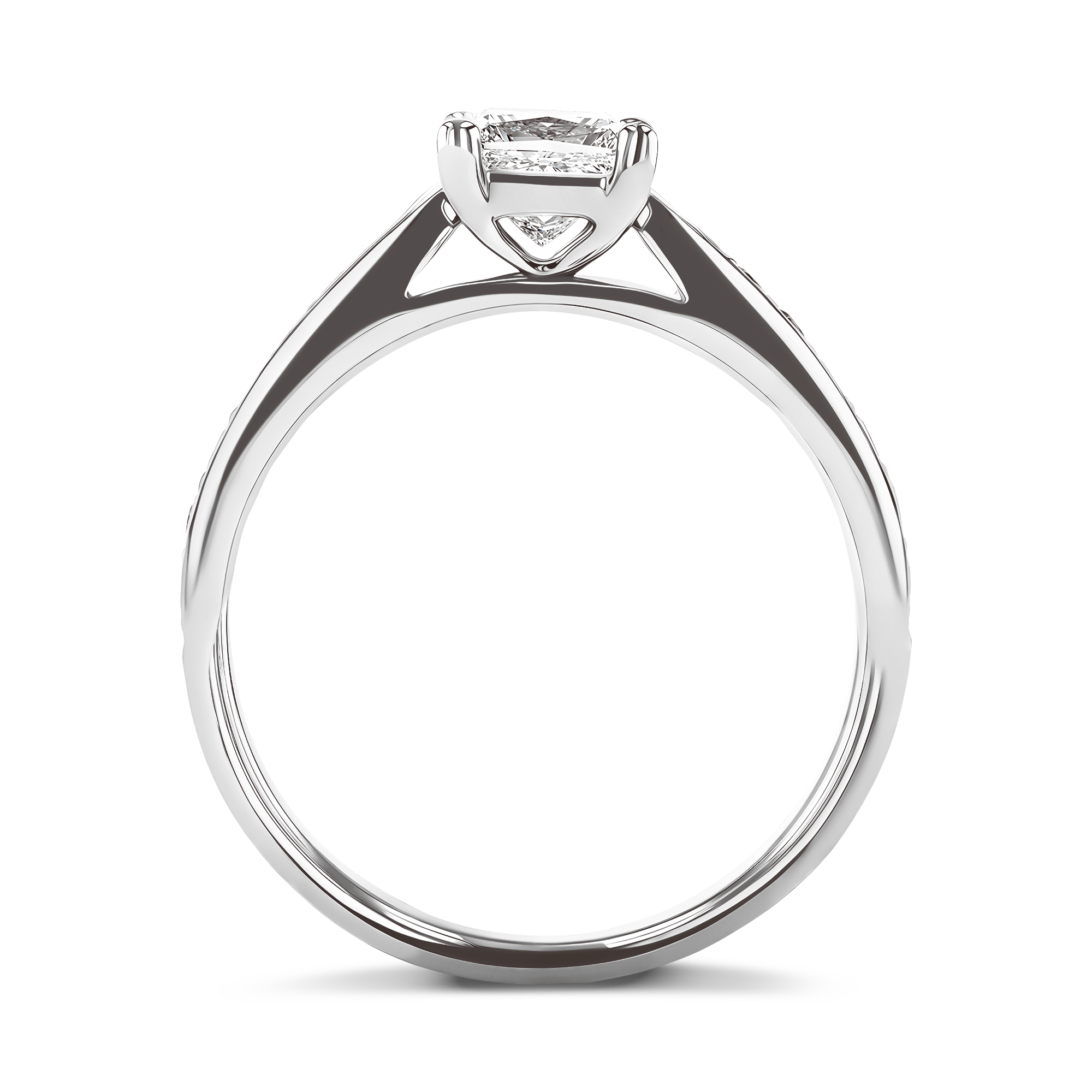 Duchess 0.72ct Diamond Solitaire Ring Princess Cut, Claw Set_3