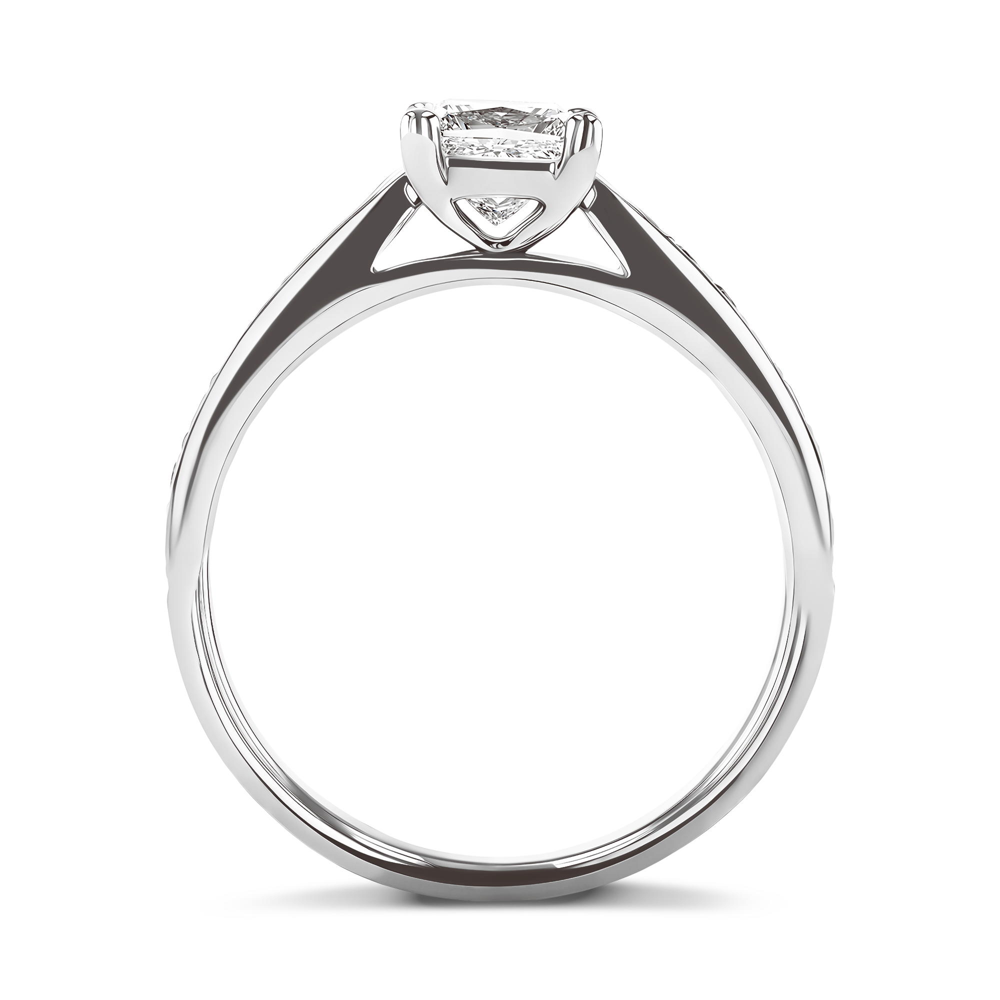 Duchess 0.72ct Diamond Solitaire Ring Princess Cut, Claw Set_3