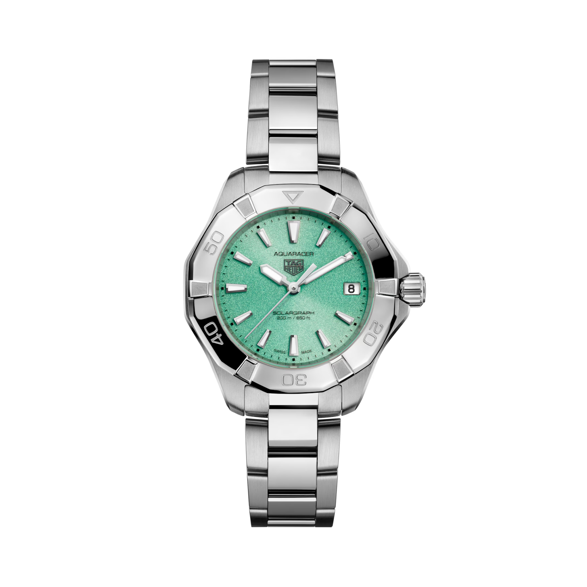 Tag Heuer Aquaracer Professional 200 34mm, Green Dial, Baton Numerals_1