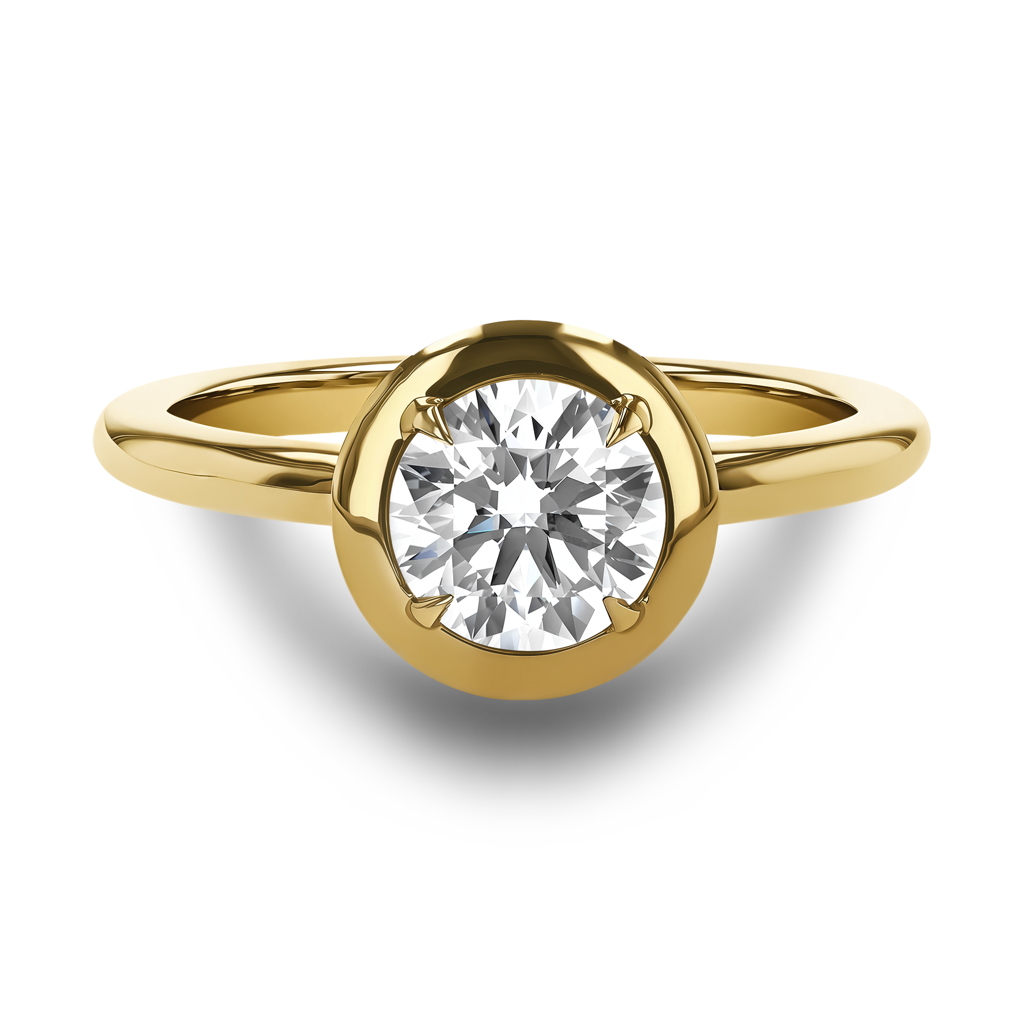 Skimming Stone 1.00ct Diamond Solitaire Ring Brilliant cut, Claw set_2
