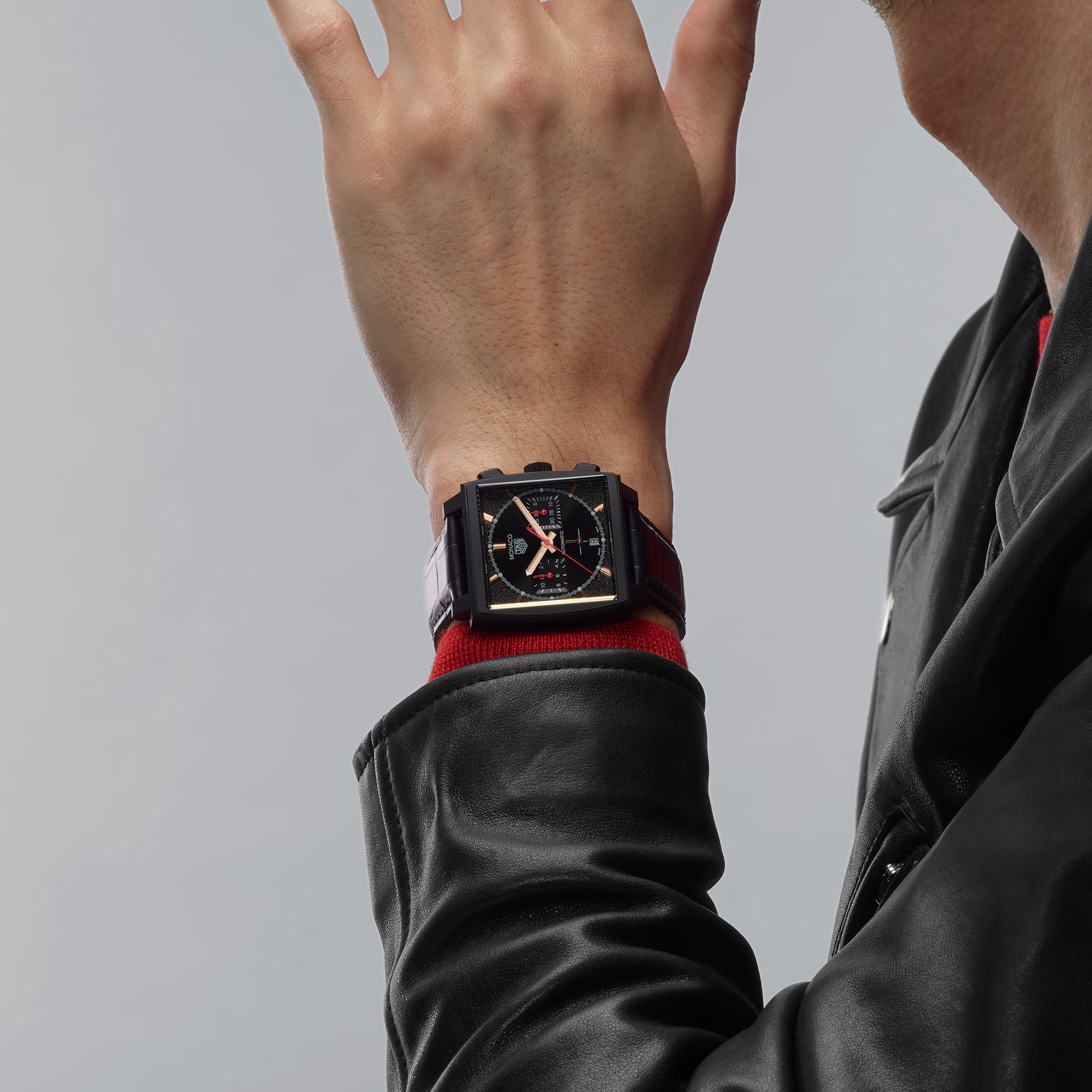 Tag Heuer Monaco Chronograph 39mm, Black Dial, Baton Numerals_10