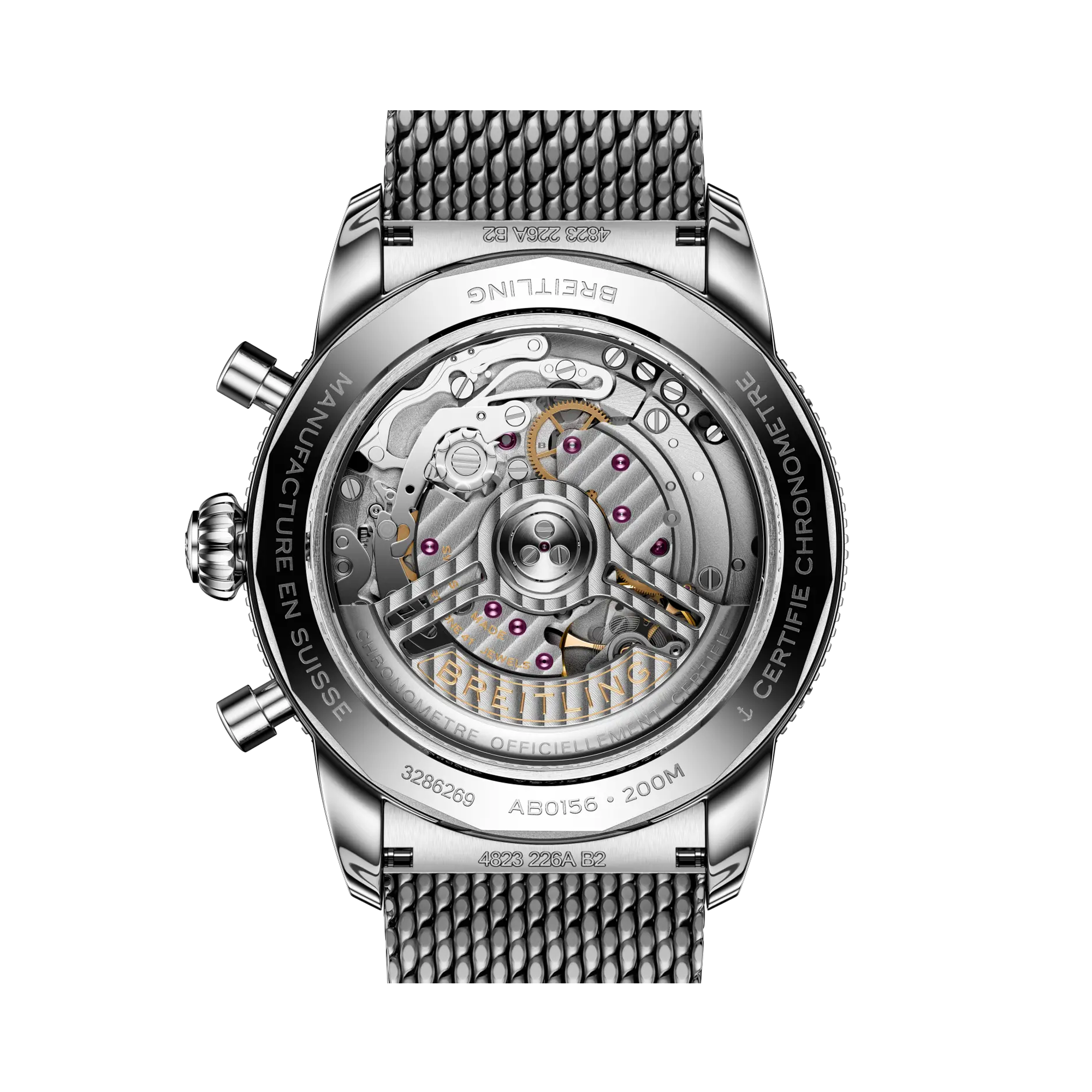 Breitling Superocean Heritage Chronograph 42 44mm, Silver Dial, Baton Numeral_4