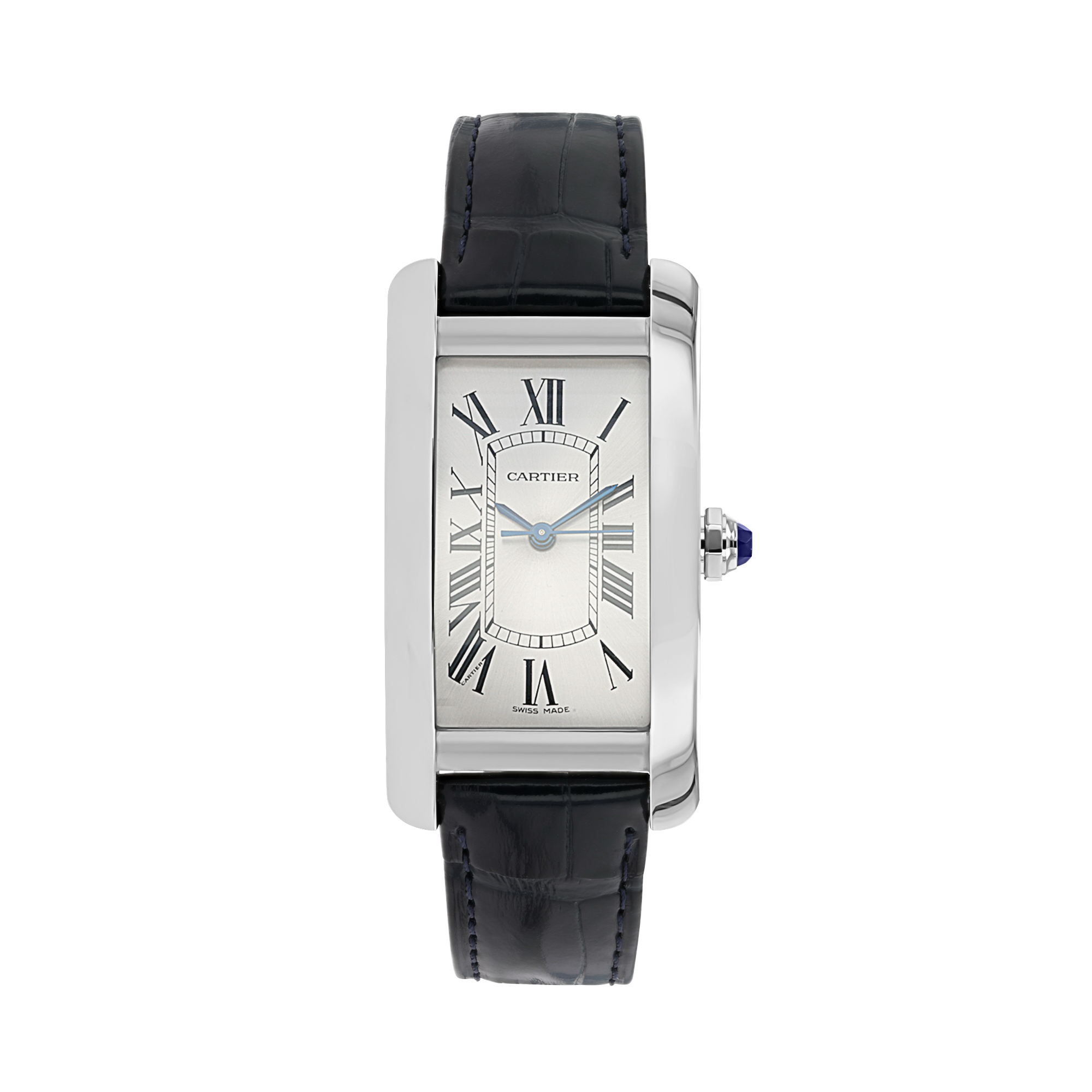 Pre-Owned Cartier Tank Americaine 22.6mm, Silver Dial, Roman Numerals_5