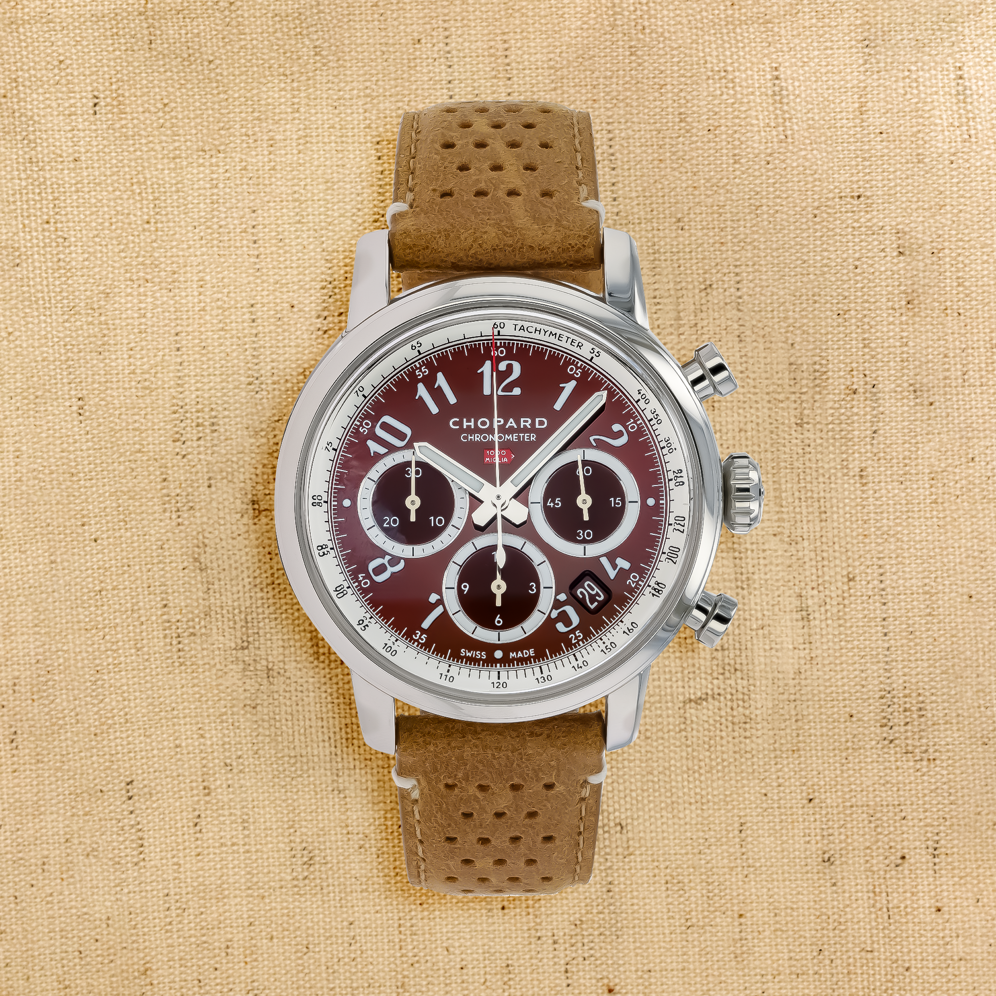 Chopard Mille Migla Classic Chronograph 40.5mm, Red Dial, Arabic Numerals_1