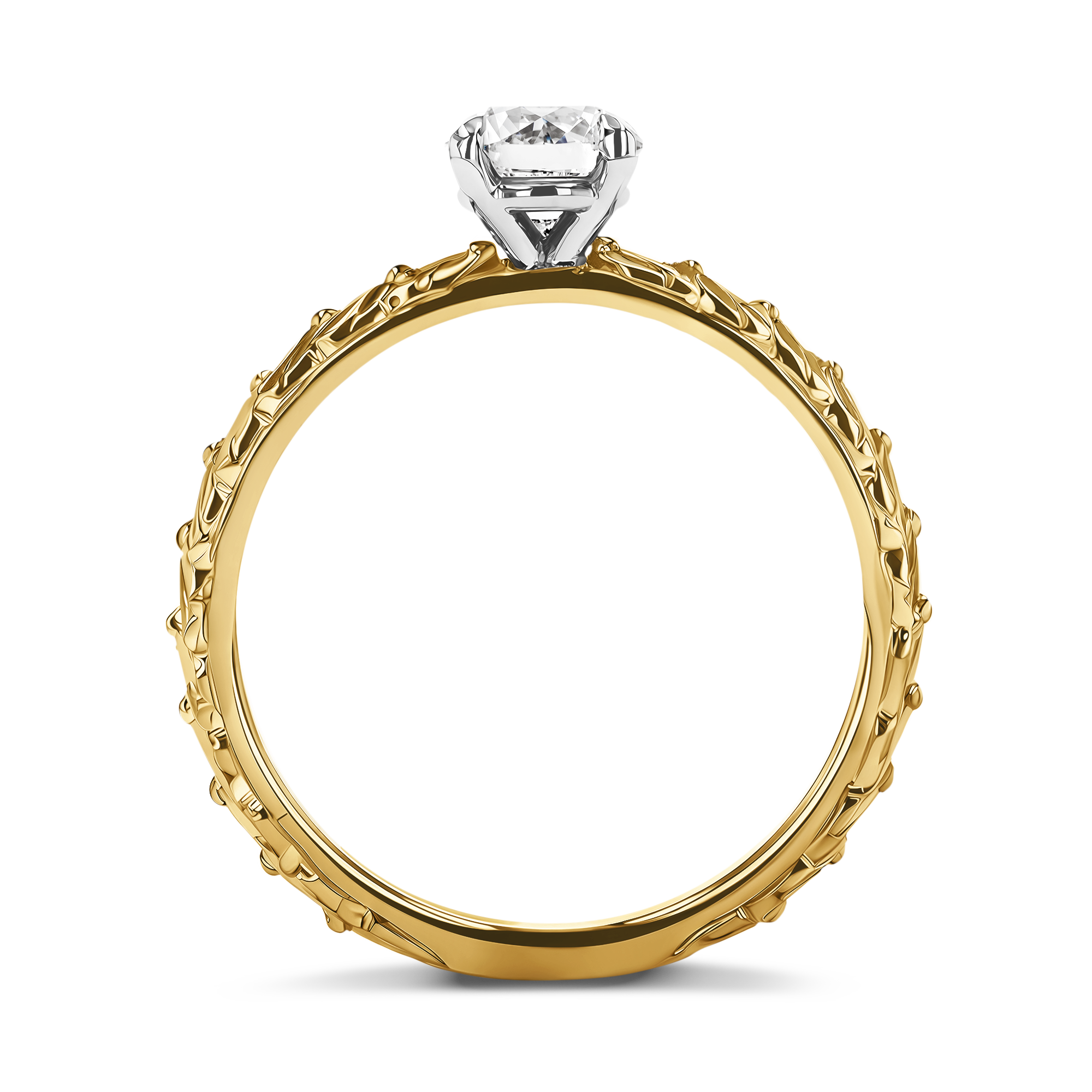 Apple Blossom 0.70ct Diamond Solitaire Ring Brilliant cut, Claw set_3