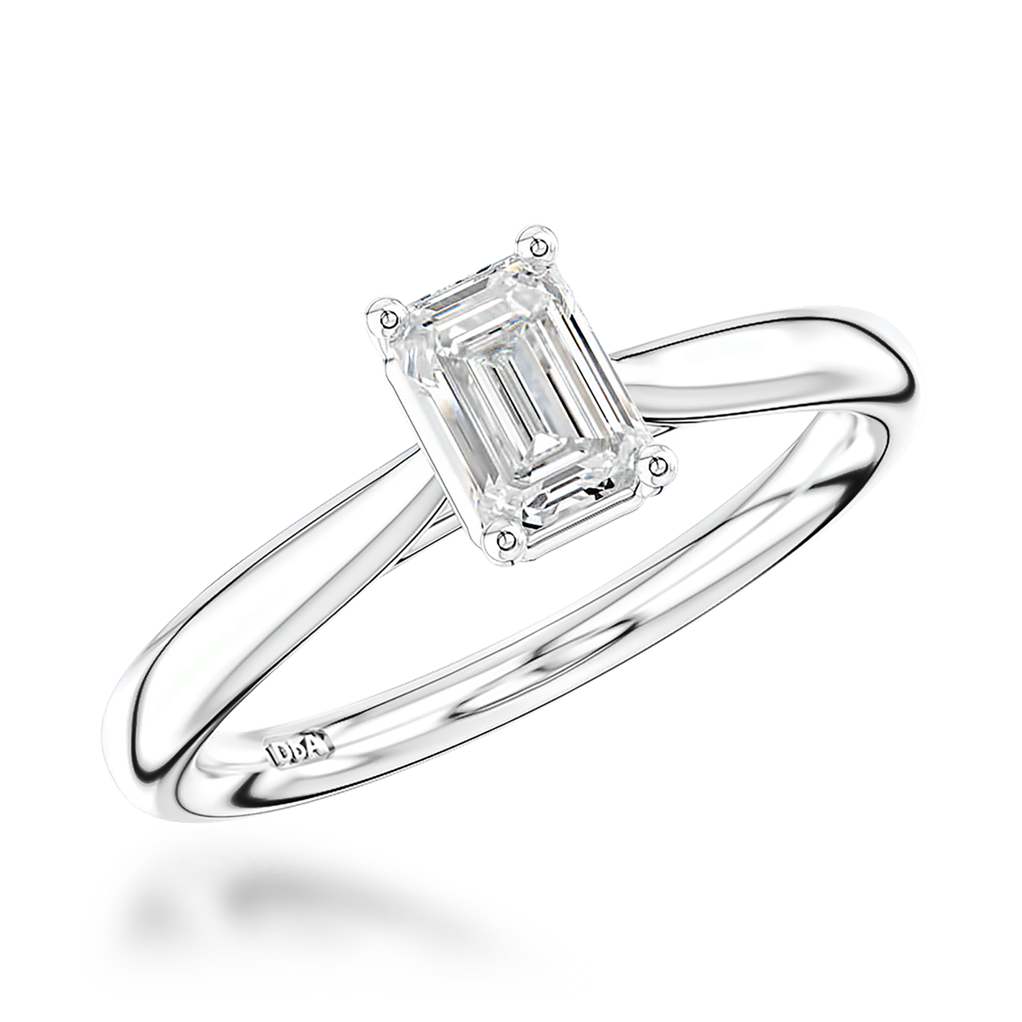 Gaia 0.70ct Diamond Ring Emerald Cut, Claw Set_1