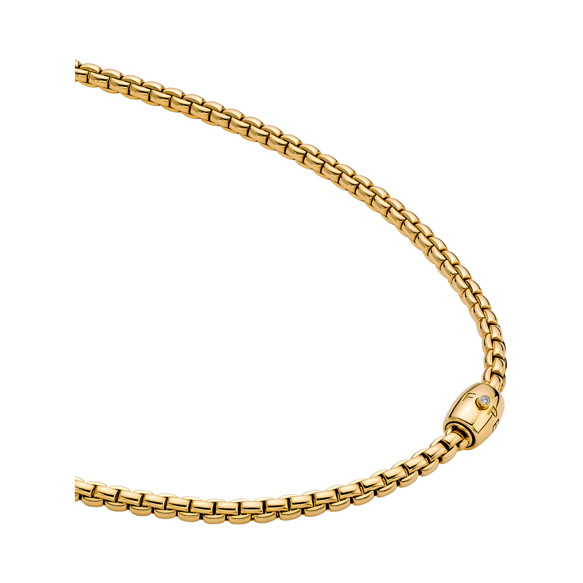 FOPE Solo Flex'It 0.01ct Diamond Necklace Brilliant Cut, Pave Set_2