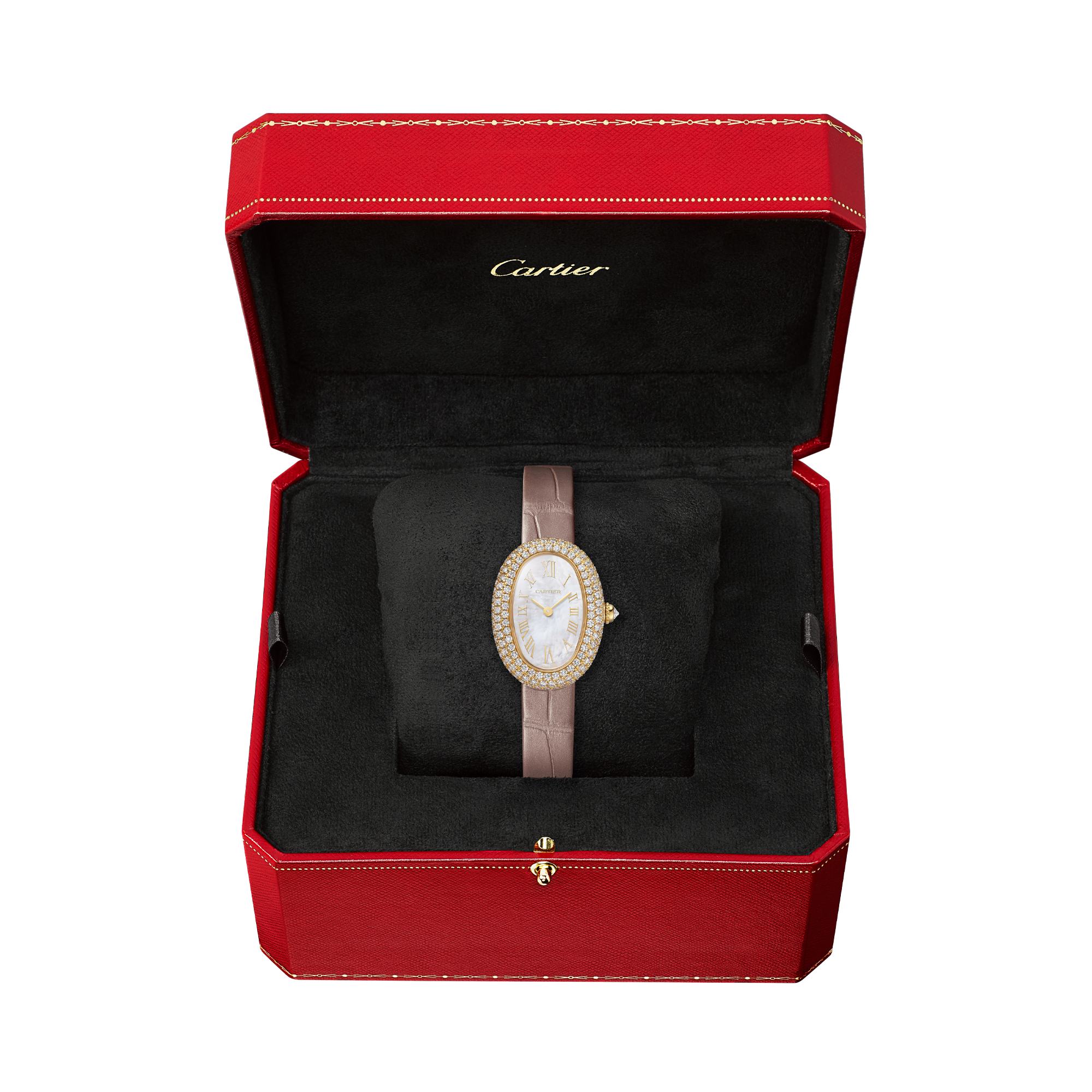 Cartier Baignoire de Cartier 23.1mm, Mother of Pearl Dial, Roman Numerals_5
