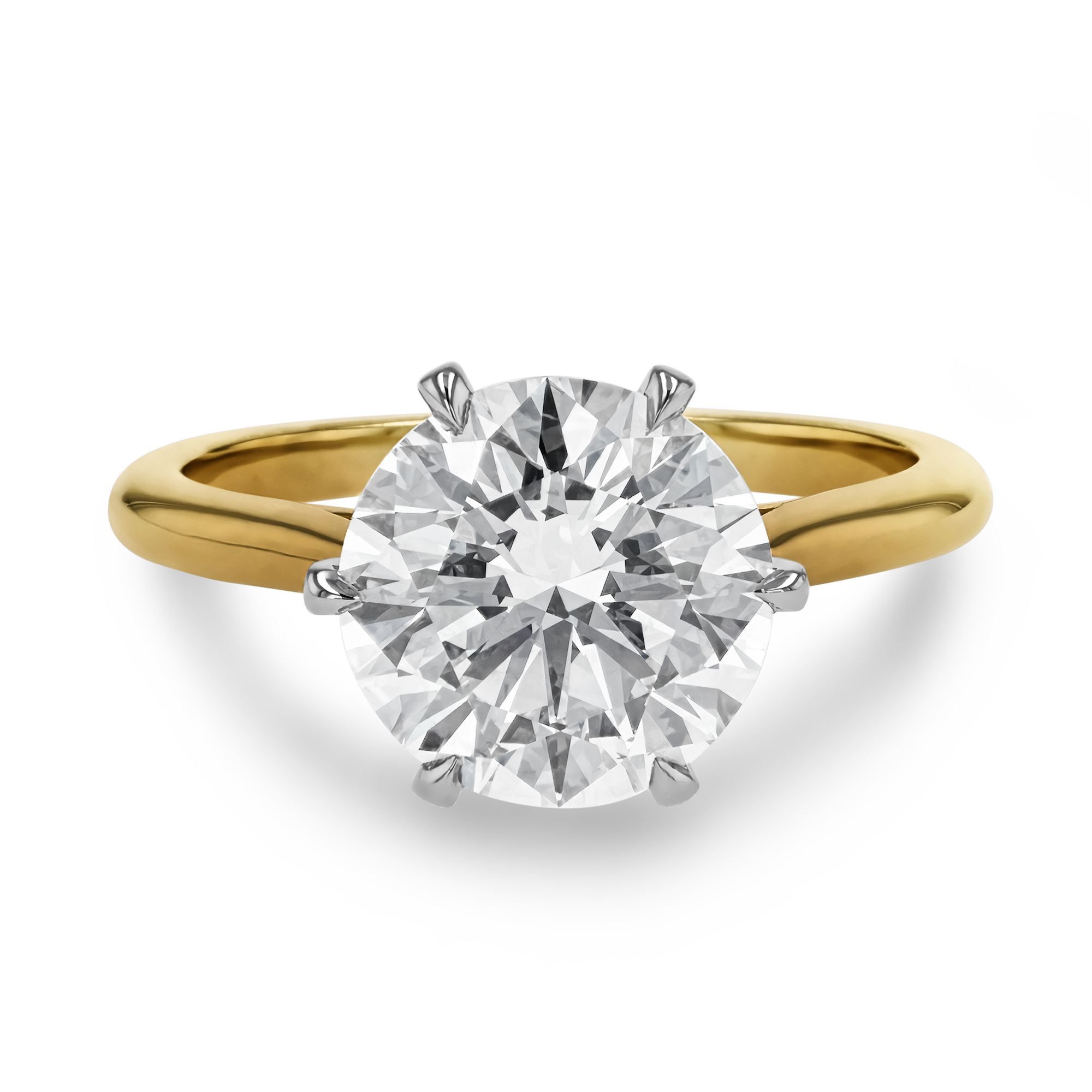 Classic Six-Claw 3.30ct Diamond Solitaire Ring Brilliant cut, Claw set_2