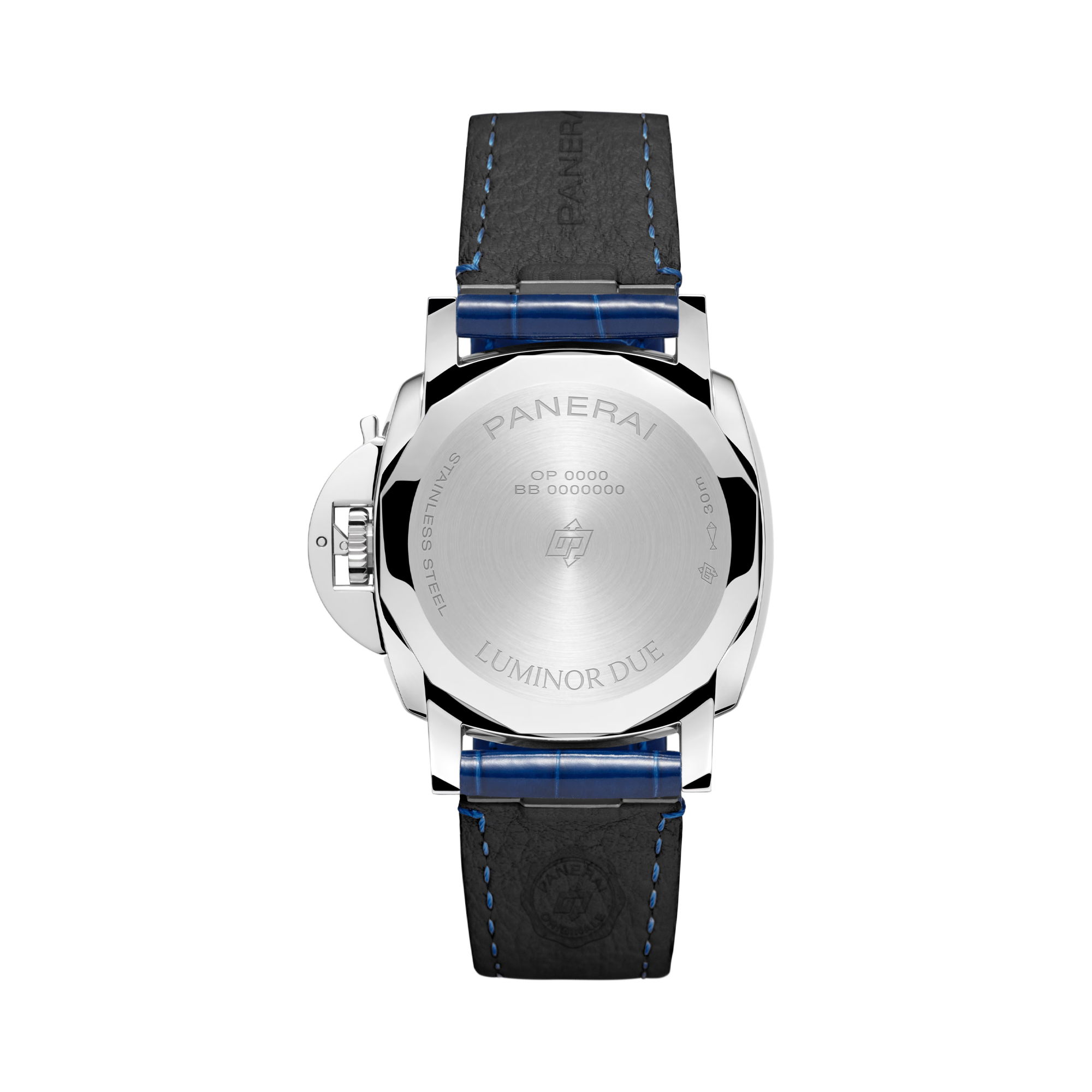 Panerai Luminor Due Luna - 38mm 38mm, Blue Dial, Arabic/Baton Numerals_2