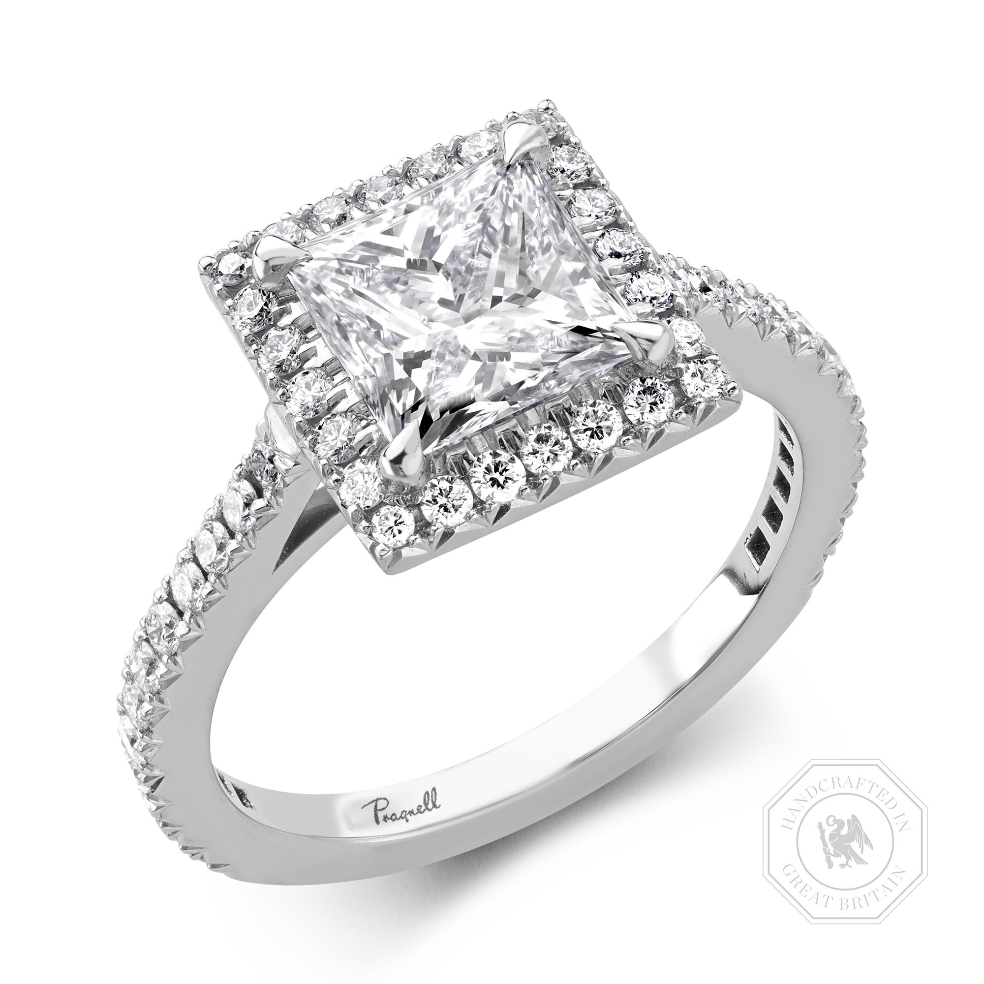 Celestial 2.02ct Botswana Diamond Cluster Ring Princess Cut, Claw Set_1