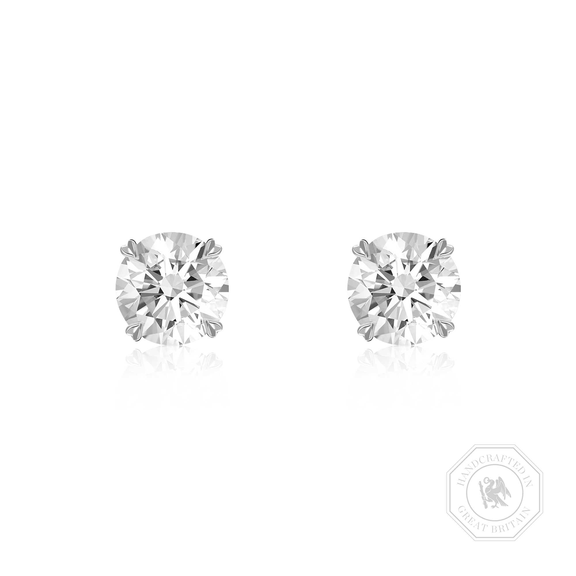 Windsor 1.20ct Diamond Stud Earrings Brilliant cut, Claw set_1