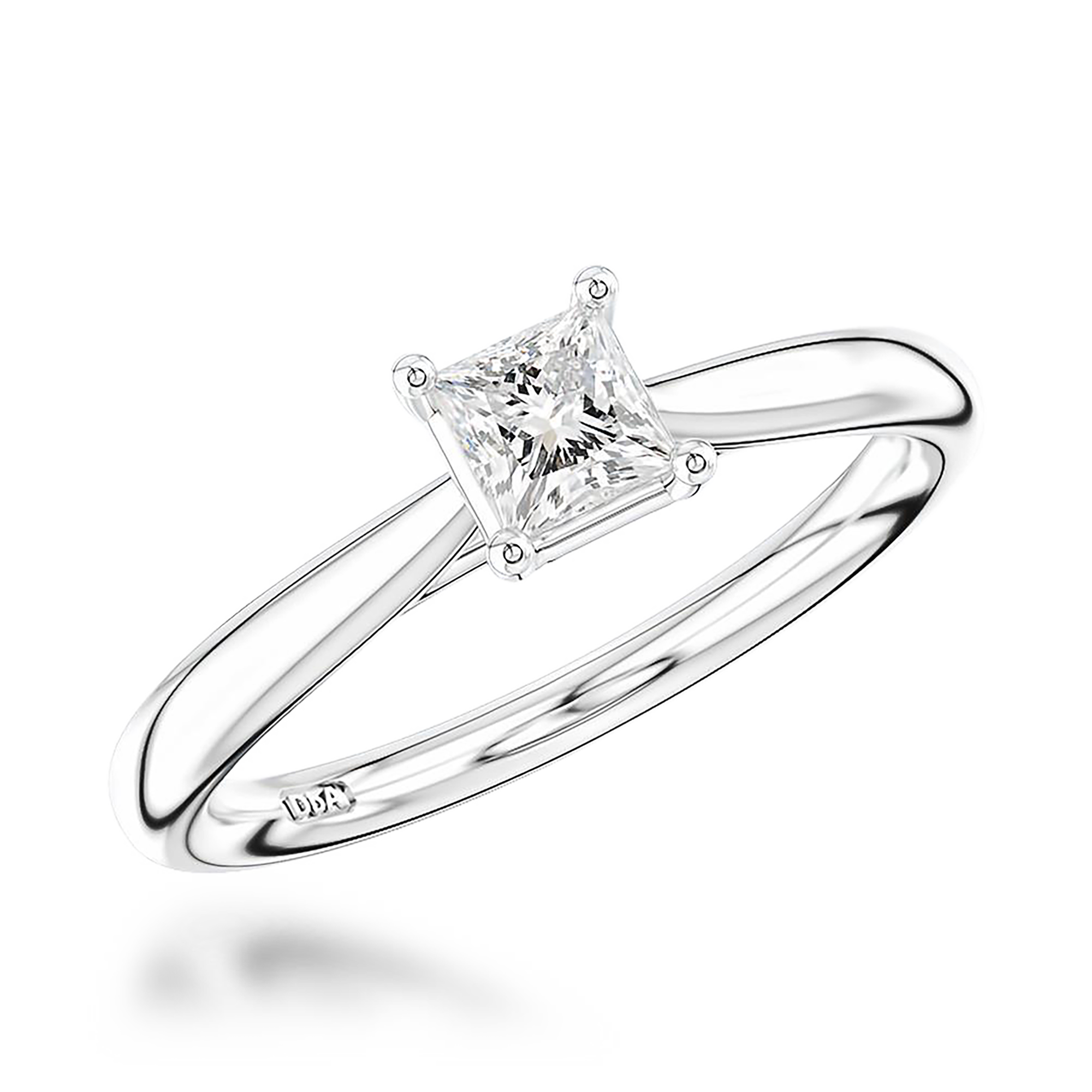 Gaia 0.40ct Diamond Solitaire Ring Princess Cut, Claw Set_1