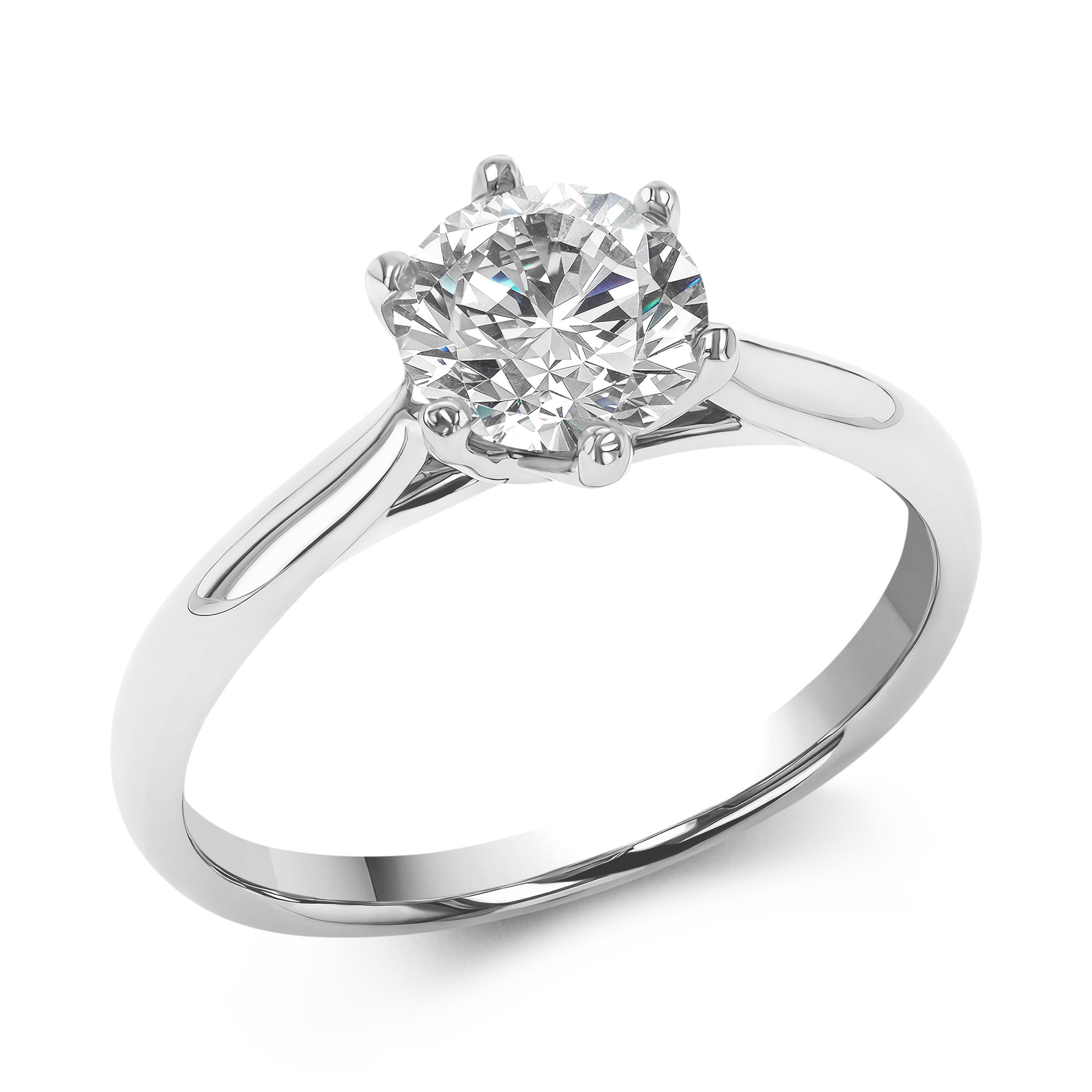 Classic Six-Claw 1.20ct Diamond Solitaire Ring Brilliant cut, Claw set_1