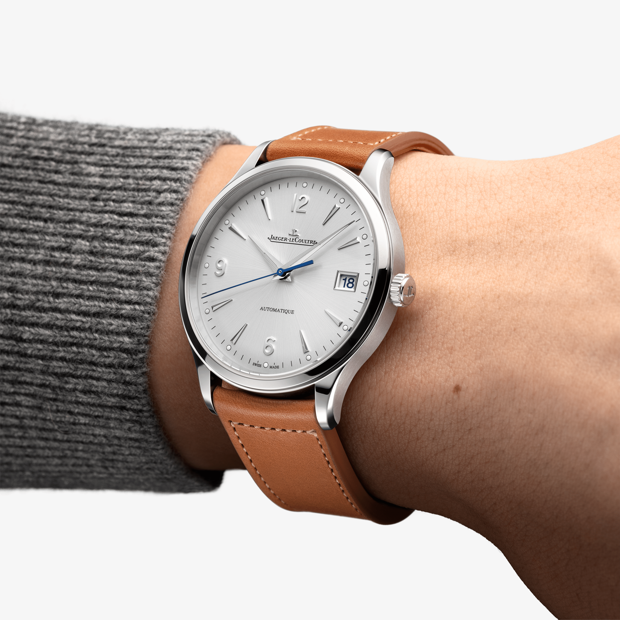 Jaeger-LeCoultre Master Master Control Date 40mm, Silver Dial, Arabic/Baton Numerals_10