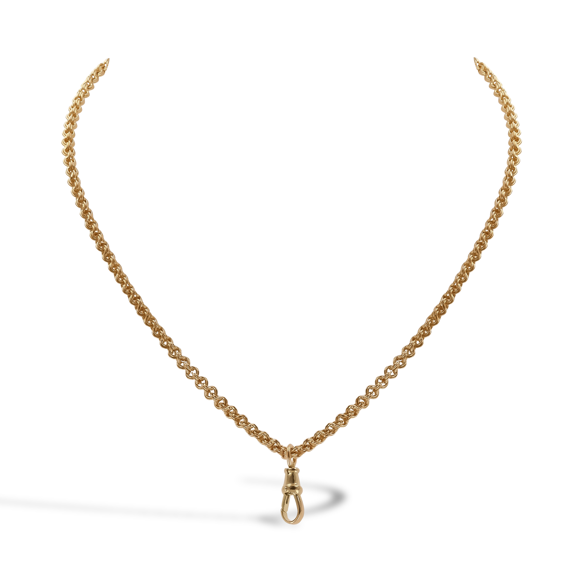 Edwardian 42cm Fancy Belcher Link Chain Necklace _1