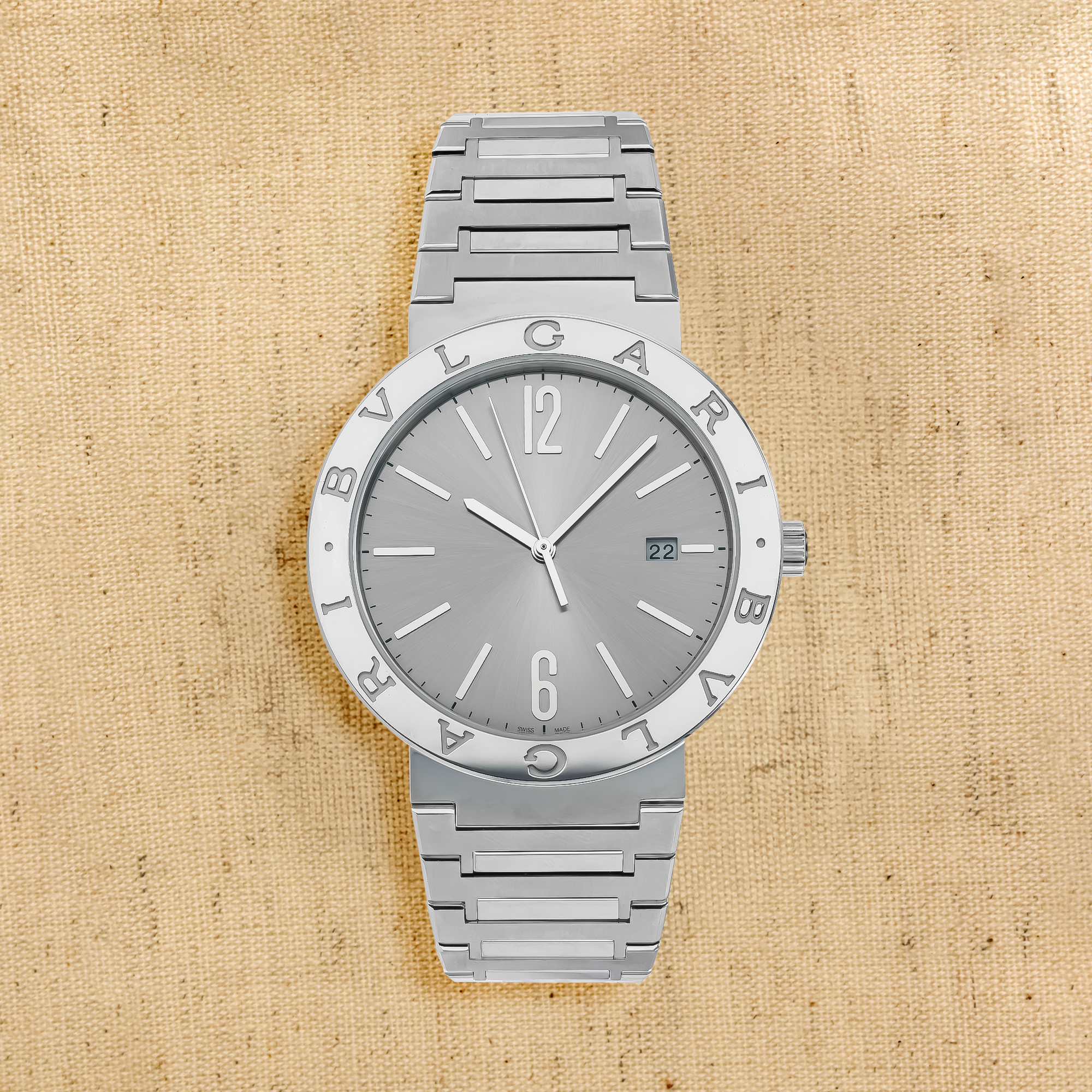 Bvlgari Bvlgari 41mm, Silver Dial, Arabic & Baton Numeral_1