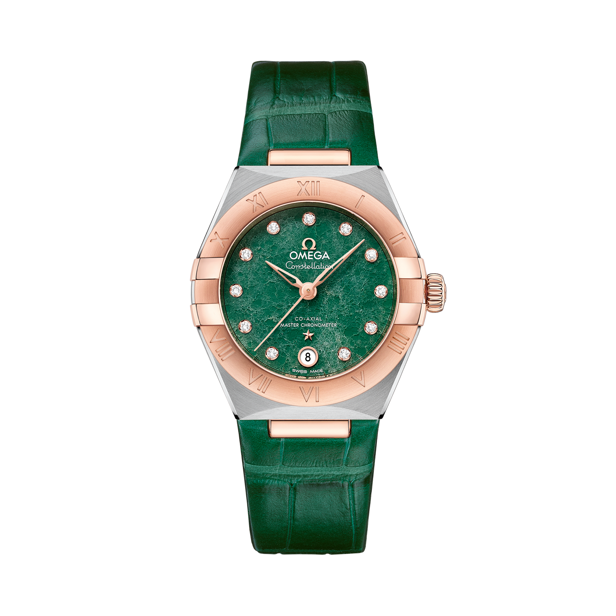 OMEGA Constellation 29mm, Green Dial, Diamond Numerals_1