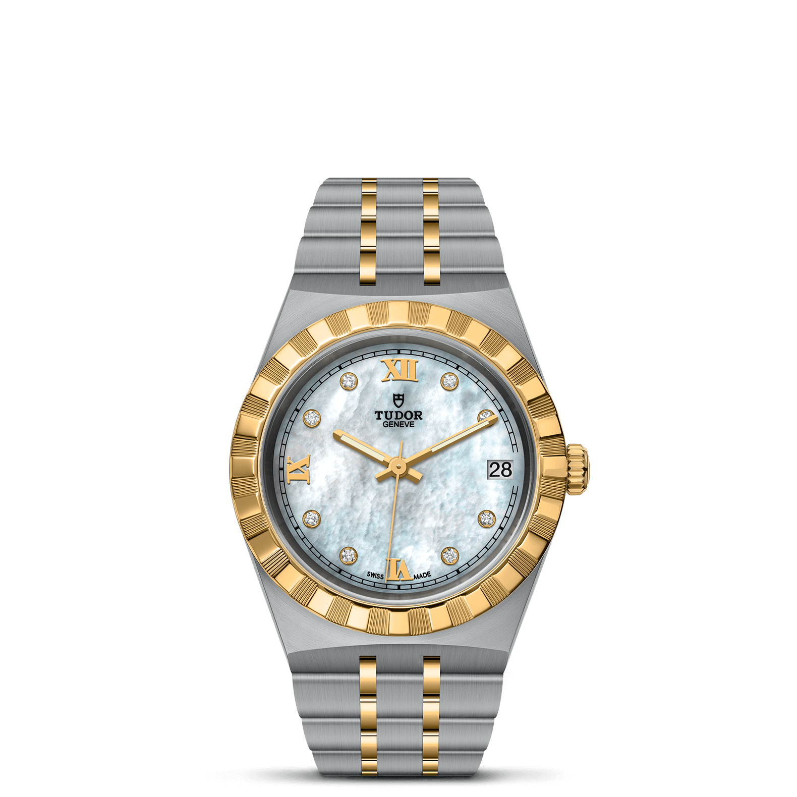 Tudor Royal 34mm. Mother of Pearl Dial. Diamond Numerals_1