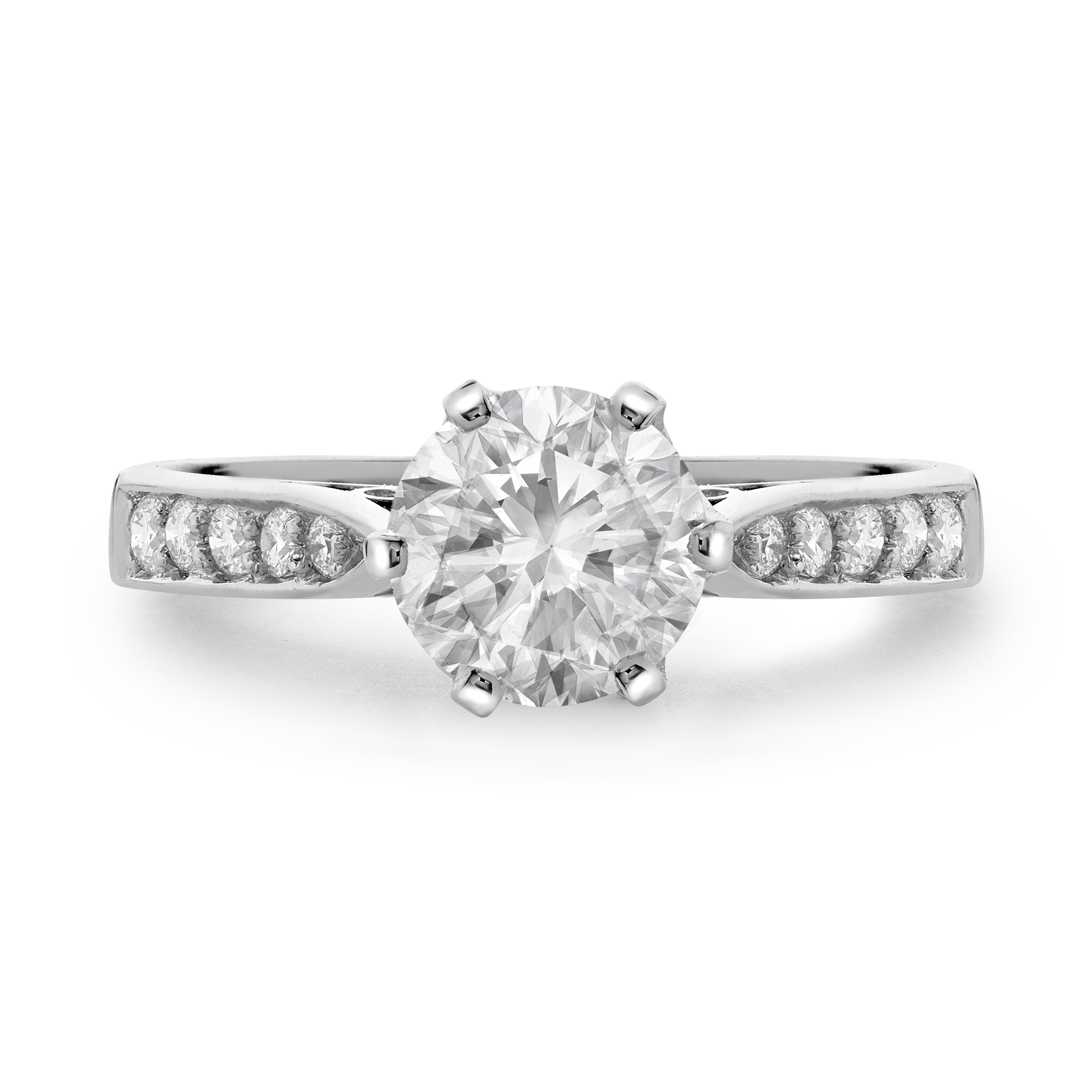 Antique Style Brilliant Cut Diamond Solitaire Brilliant cut, Claw set_2