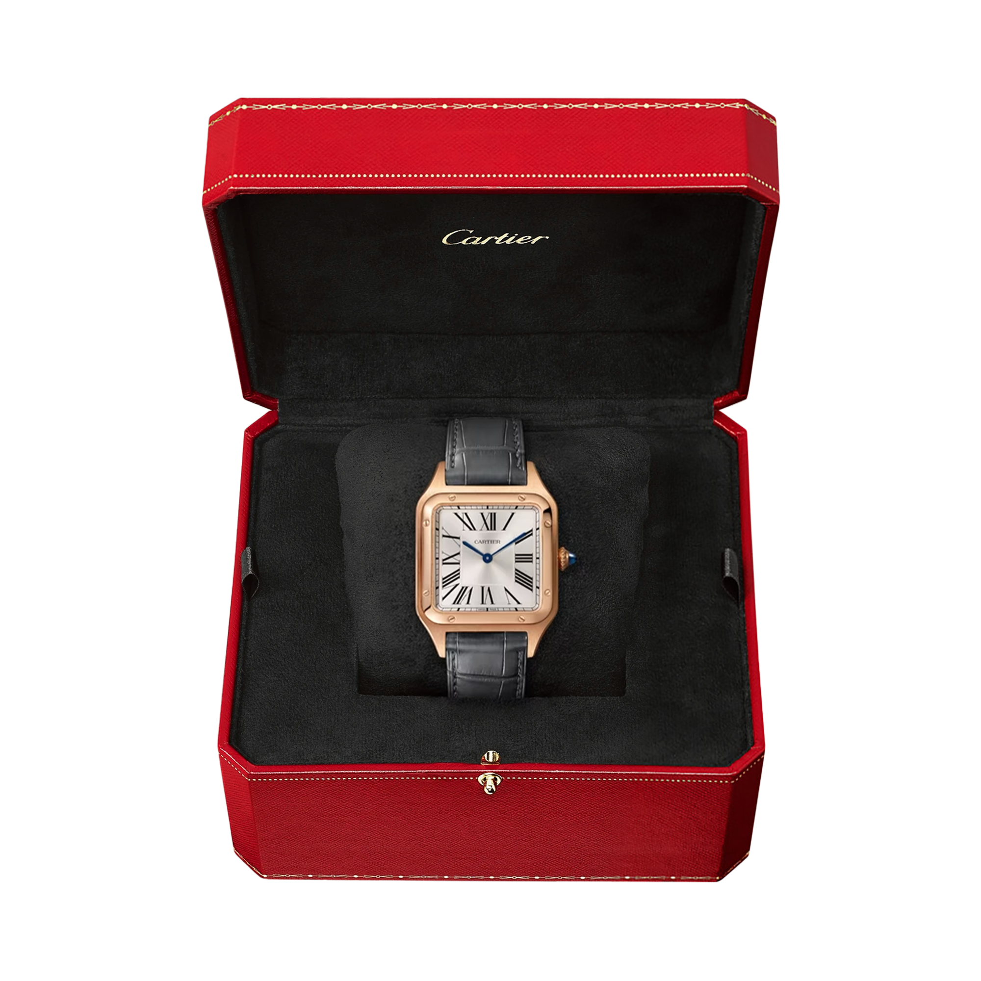 Cartier Santos-Dumont 31.4mm, Silver Dial, Roman Numerals_5