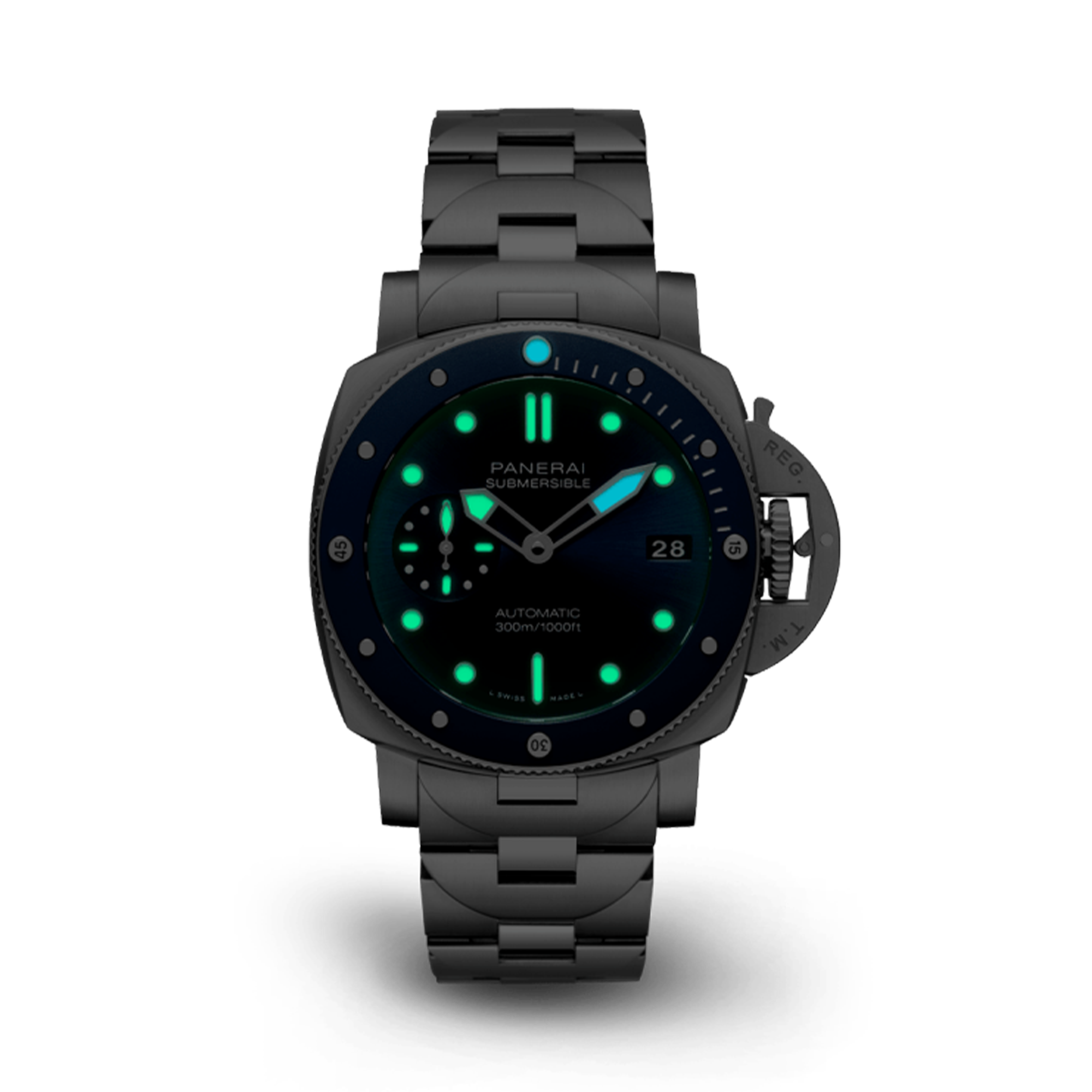 Panerai Submersible - 42mm 42mm, Blue Dial, Baton Numerals_3