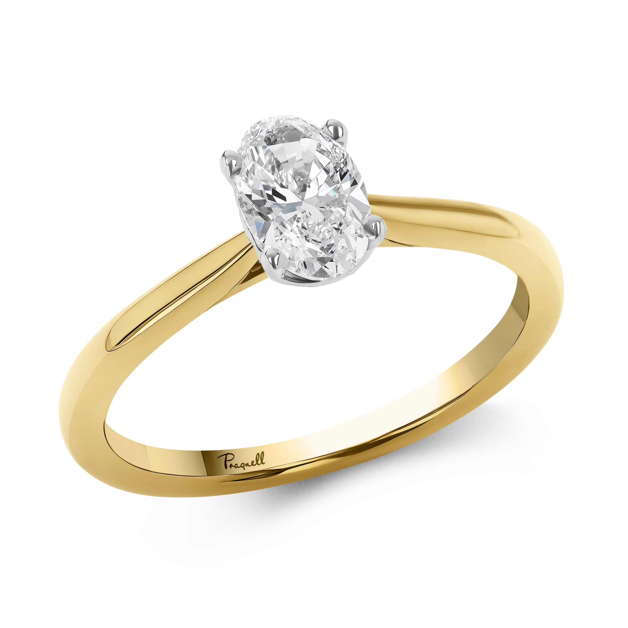 Gaia 0.70ct Oval Cut Diamond Ring Oval Cut, Claw Set_1