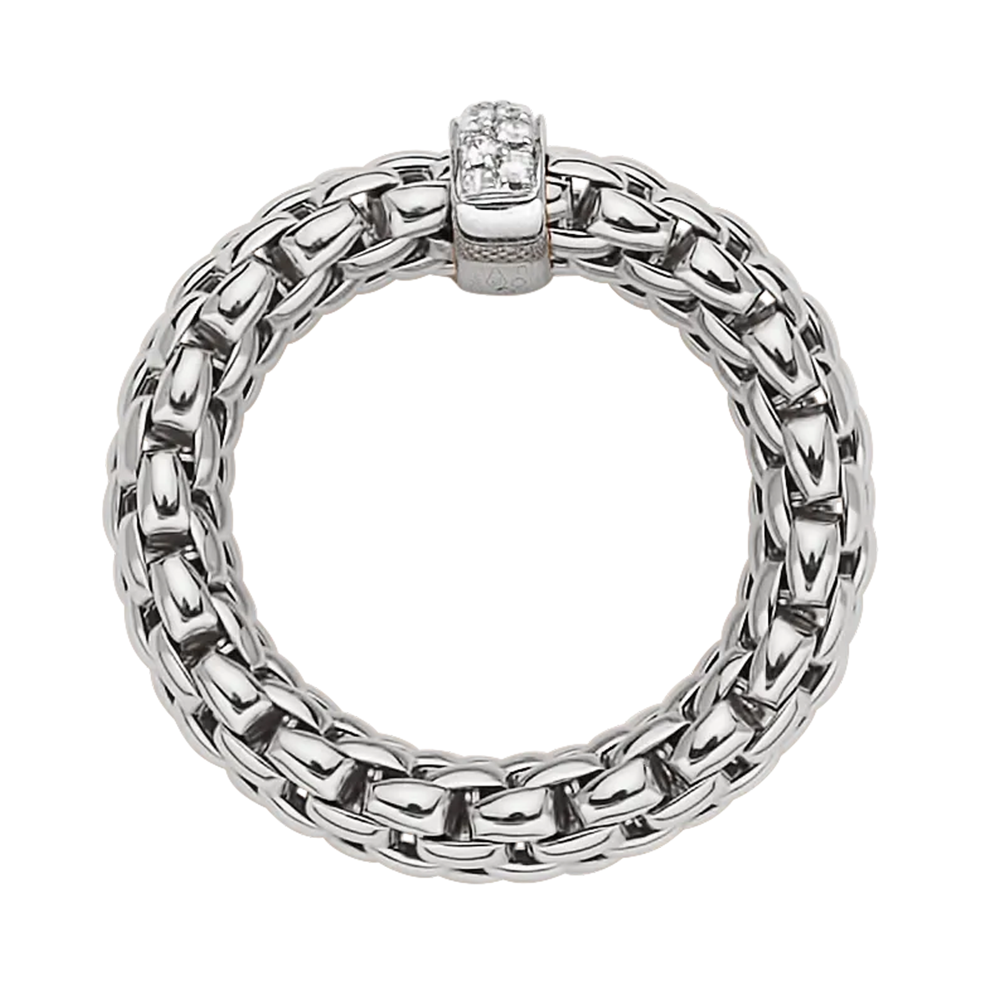 Fope Flex 'it Vendôme Diamond Ring Brilliant Cut, Grain Set_3