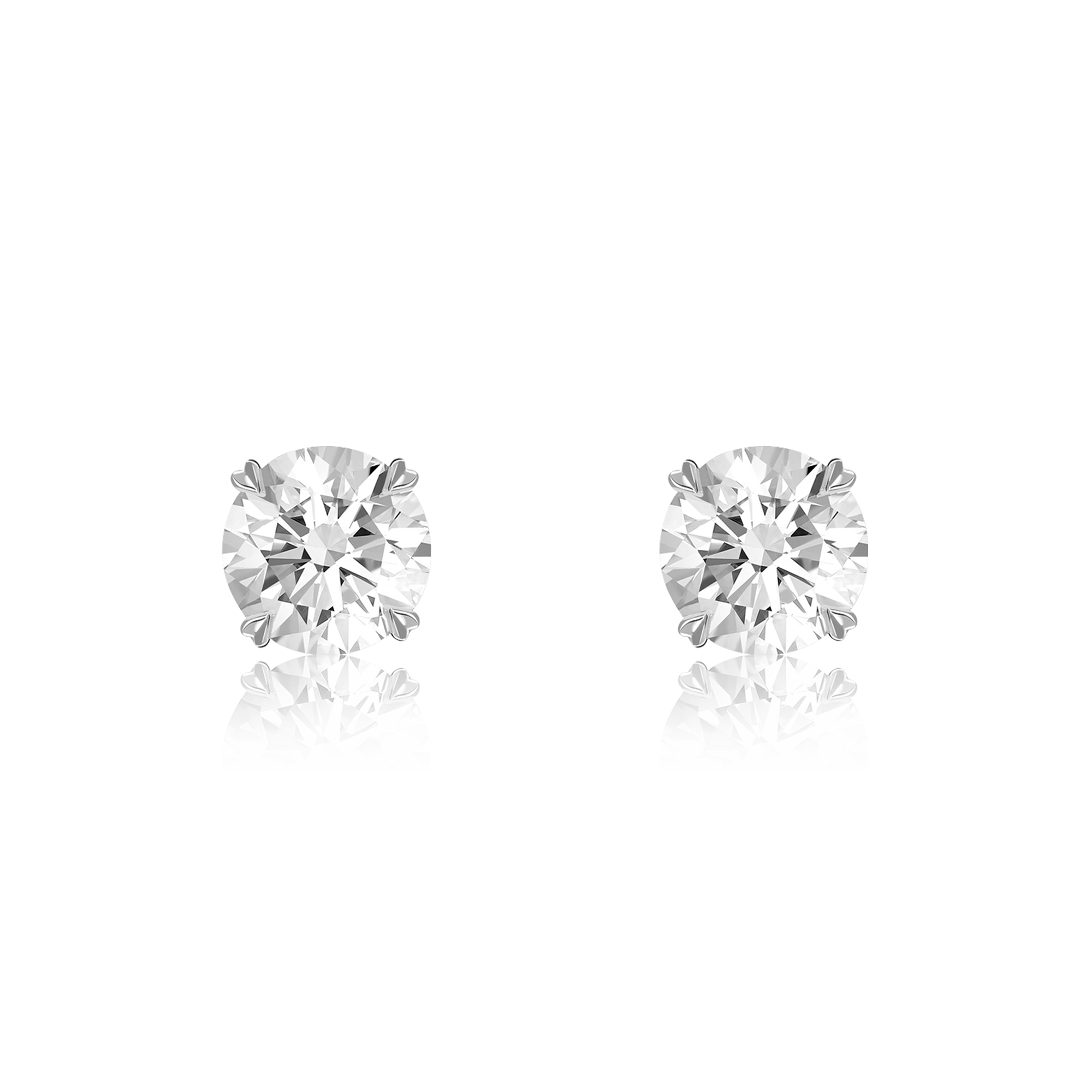 Windsor 1.00ct Diamond Stud Earrings Brilliant cut, Claw set_1