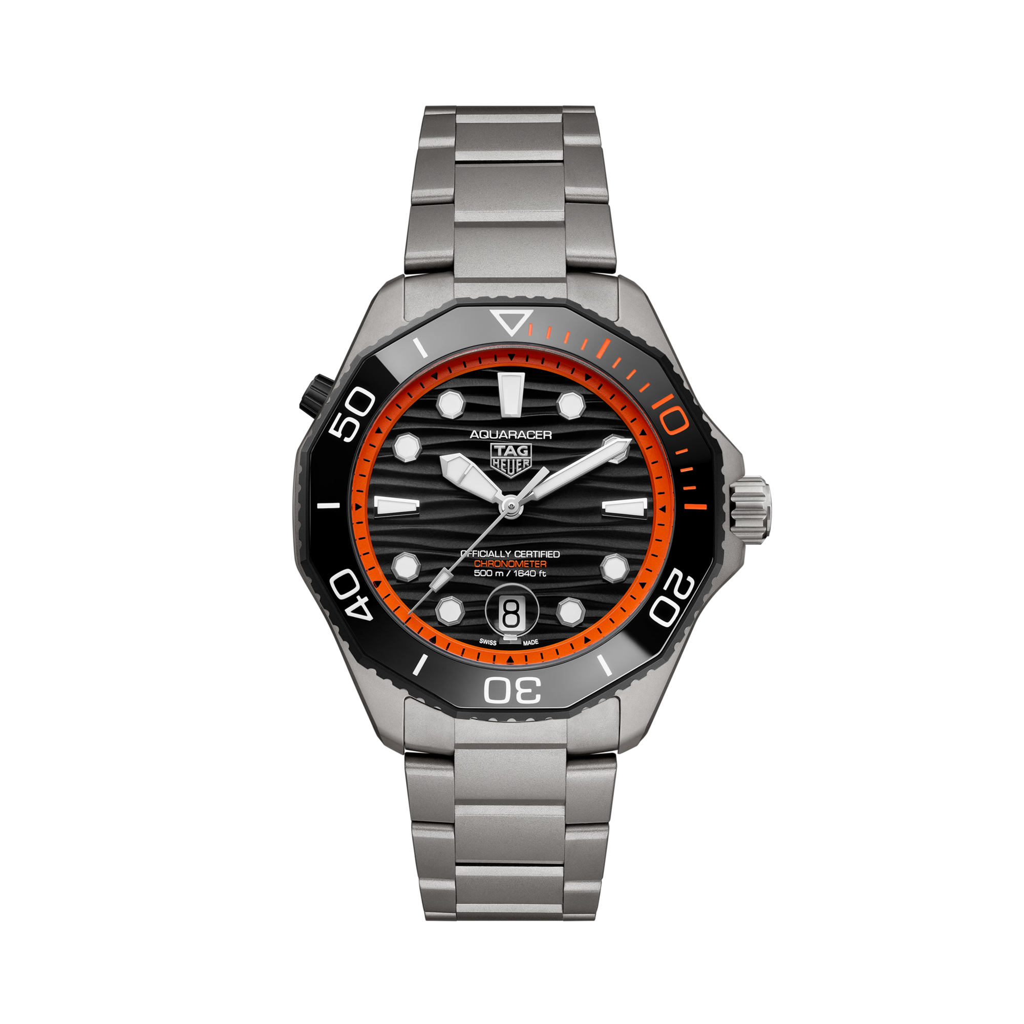 Tag Heuer Aquaracer Professional 500 Date 42mm, Black Dial, Arabic/Baton Numerals_1