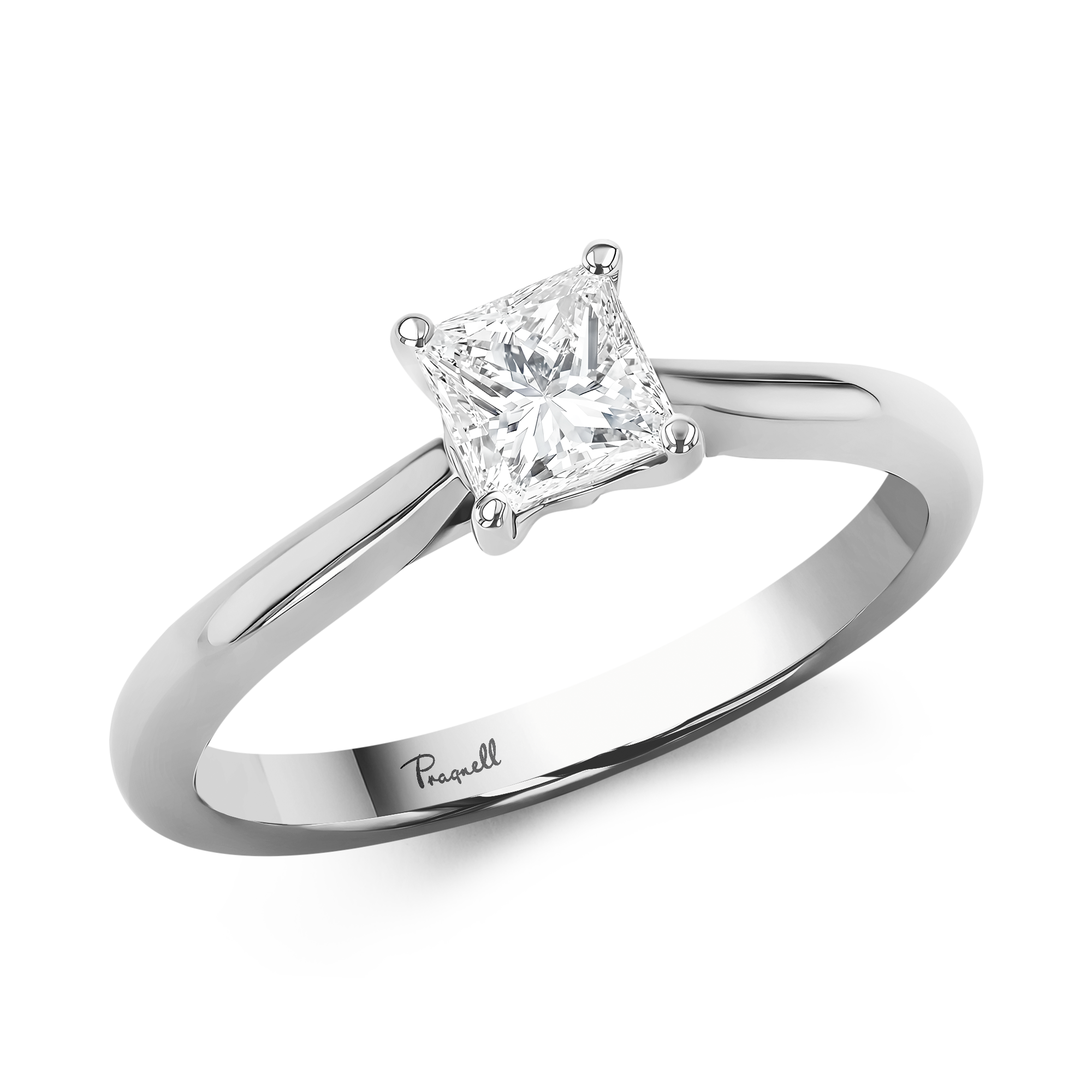 Gaia 0.50ct Princess Cut Diamond Ring Princess Cut, Claw Set_1