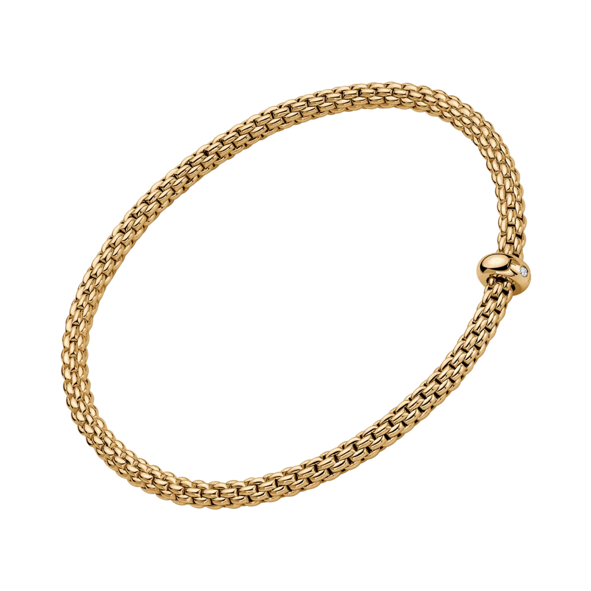 FOPE Prima Flex'it 0.01ct Diamond Bracelet Brilliant Cut, Rubover Set_1