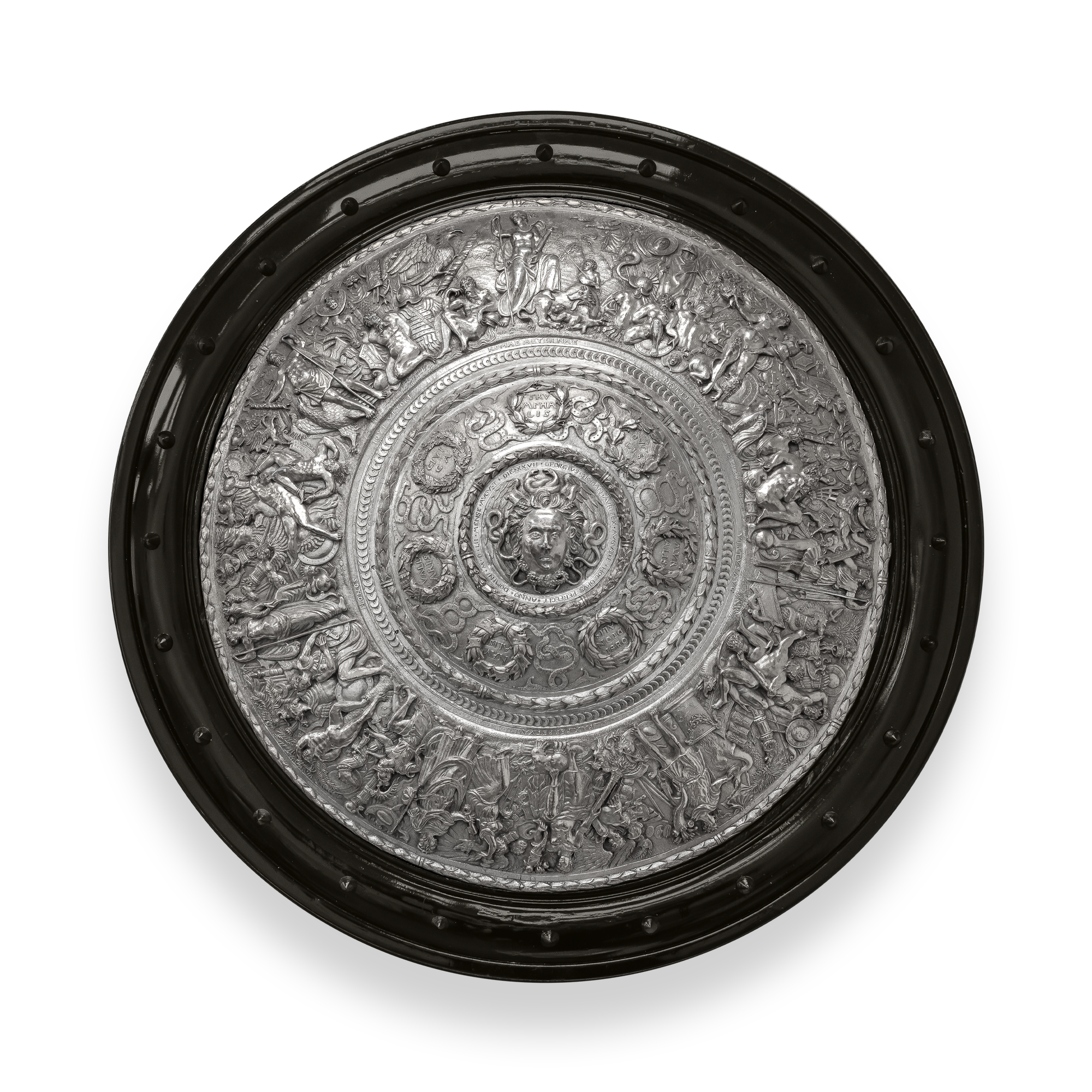 Victorian Silver Plated Electrotype Copy of Sigman Shield _1