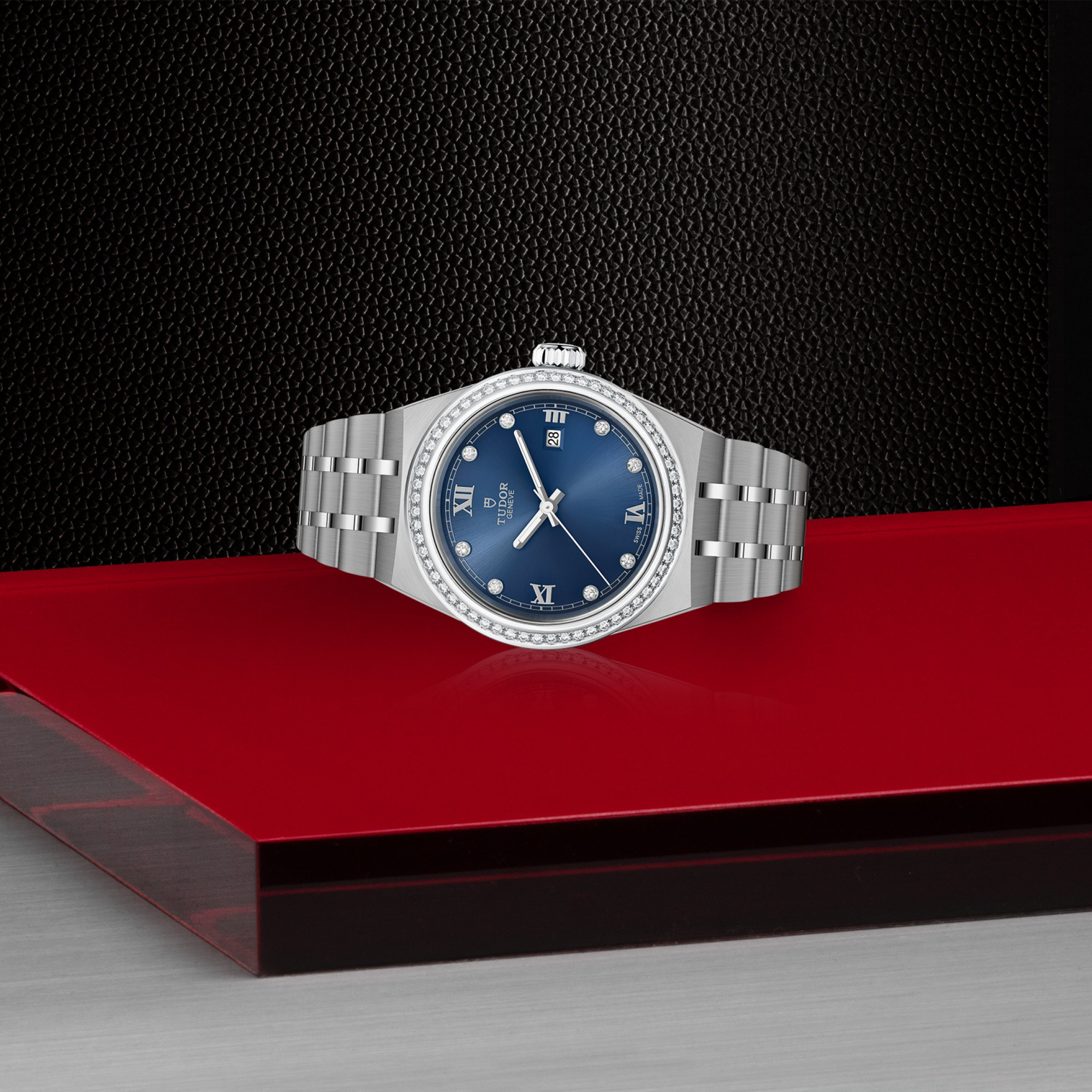 Tudor Royal 28mm. Diamond Set  Dial. Roman Numerals_2