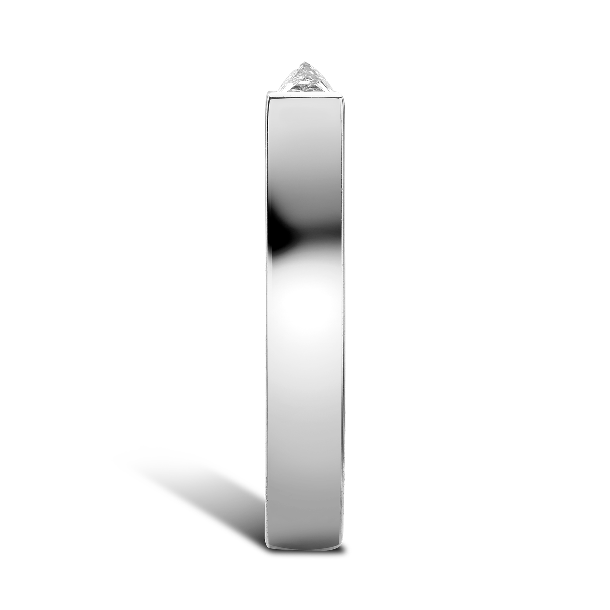 RockChic 1.21ct Diamond Flat-Topped Half Eternity Ring Inverted Princess Cut, Channel Set_4