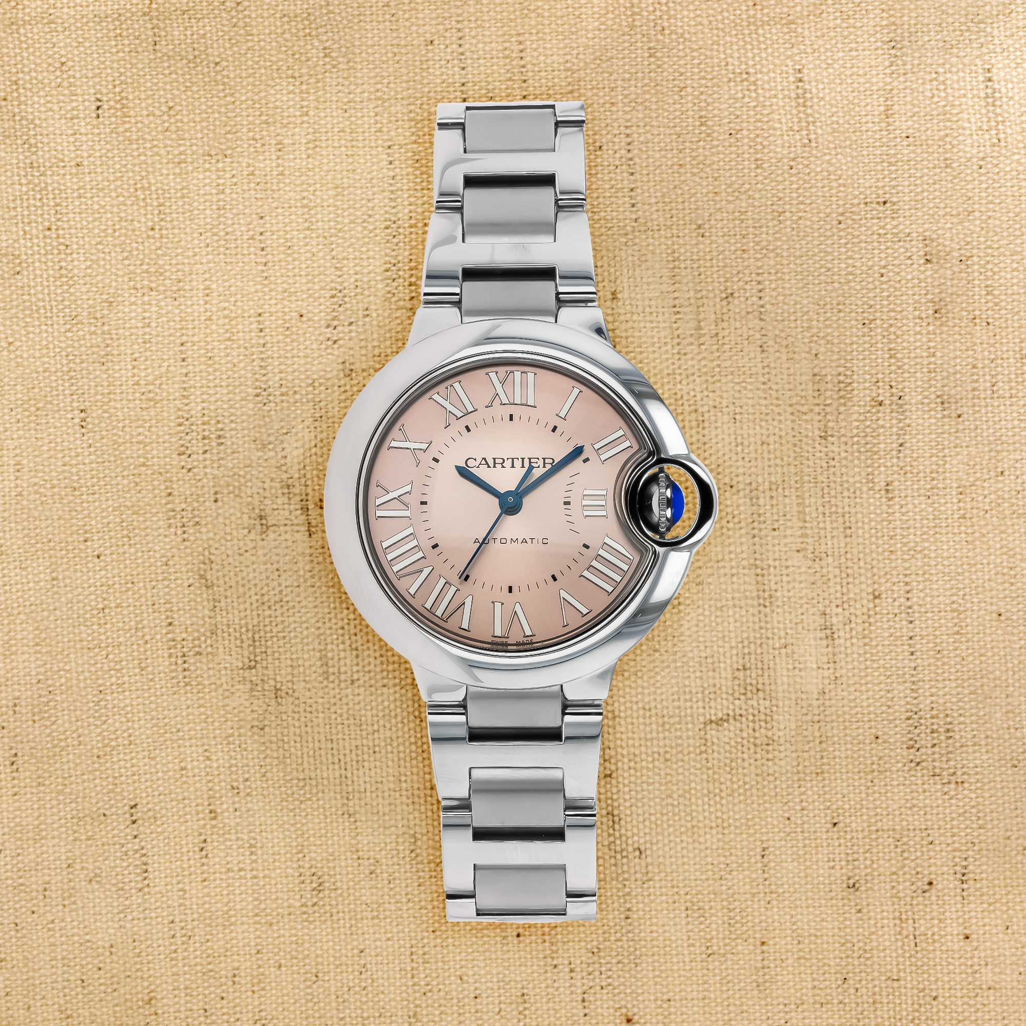 Cartier Ballon Bleu de Cartier 33mm,Pink Dial, Roman Numerals_1