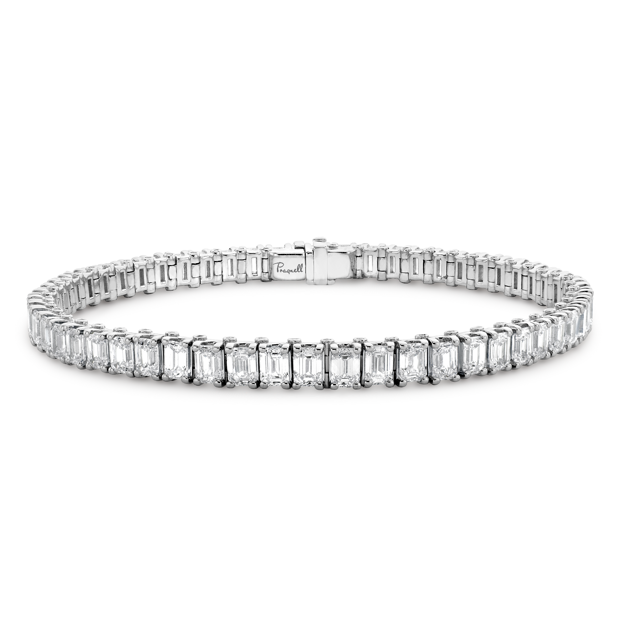 Emerald Cut Diamond Bracelet Emerald Cut, Claw Set_1