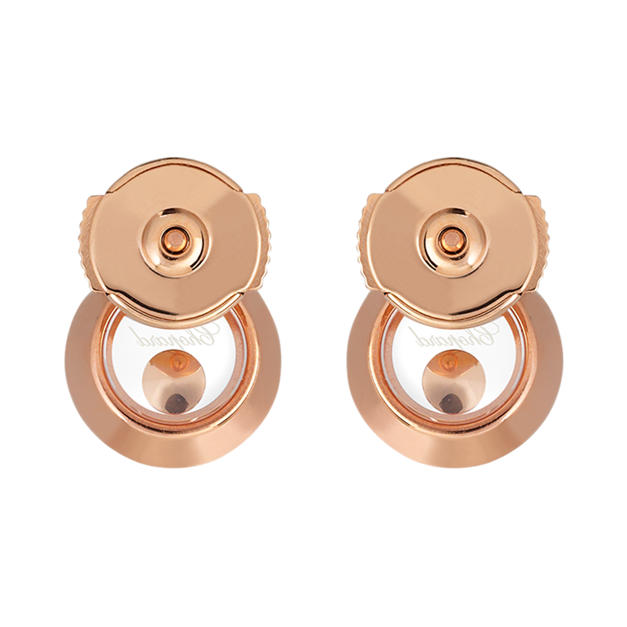 Chopard Happy Diamonds Studs Brilliant Cut, Rub Over Set_4