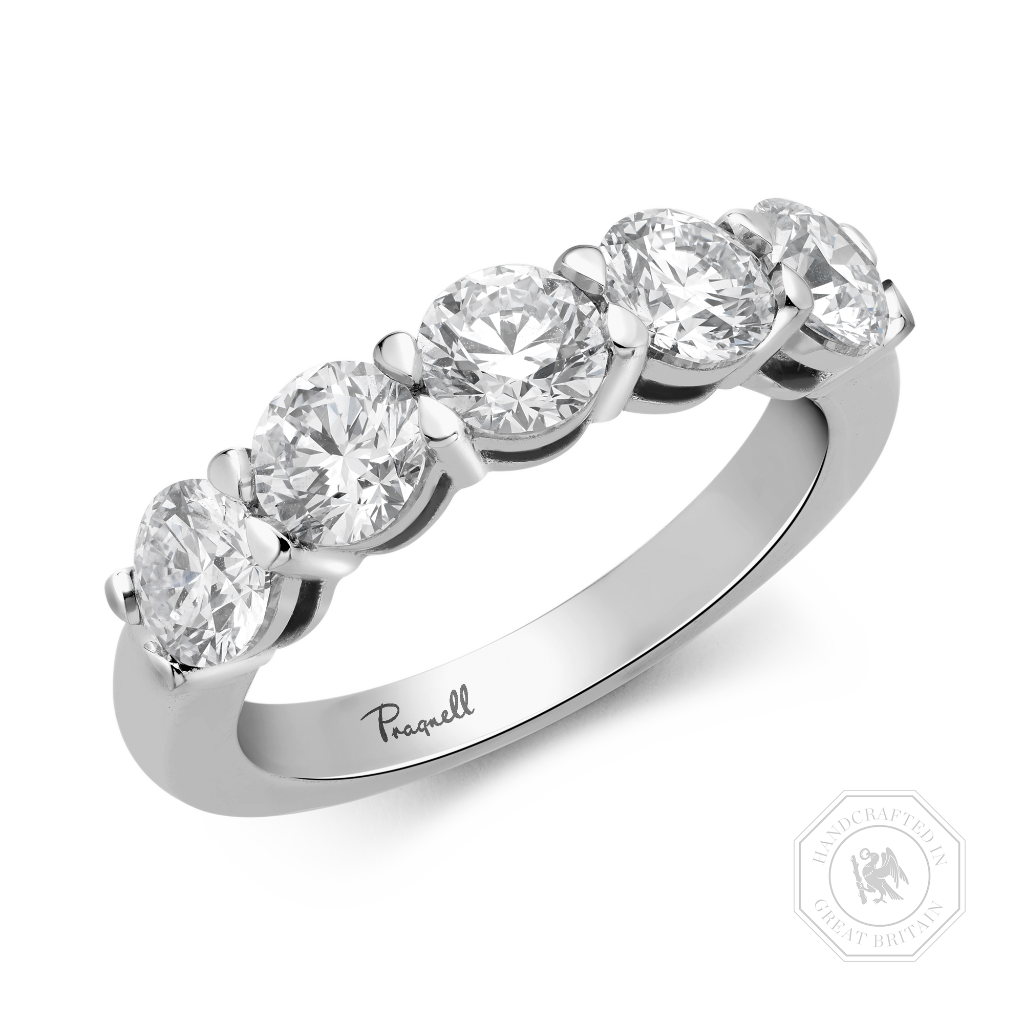 Five Stone Diamond Ring Brilliant cut, Claw set_1