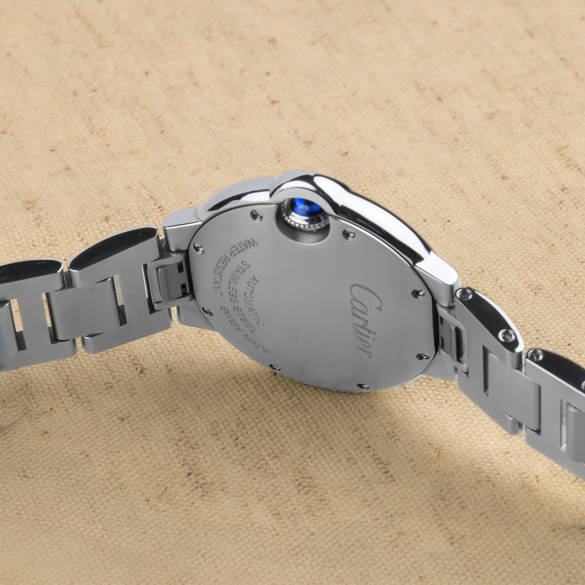 Pre-Owned Cartier Ballon Bleu de Cartier 33mm, Diamond Numerals, Silver Dial_3