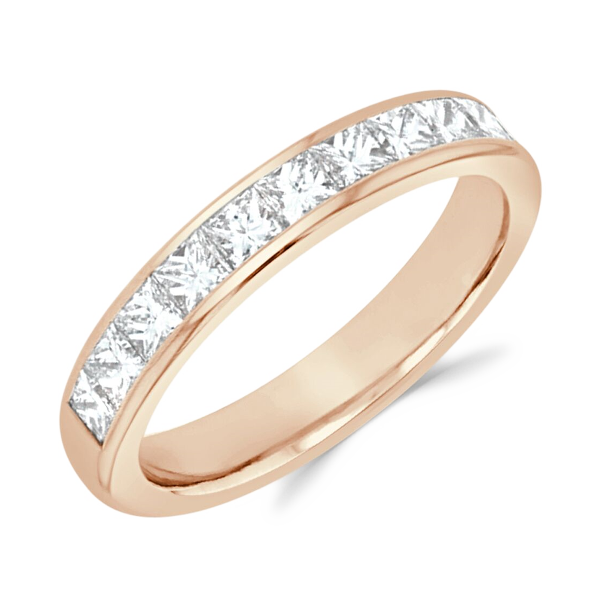 Princess Cut Diamond Half Eternity Ring Princess Cut, Half Eternity, Channel Set_1